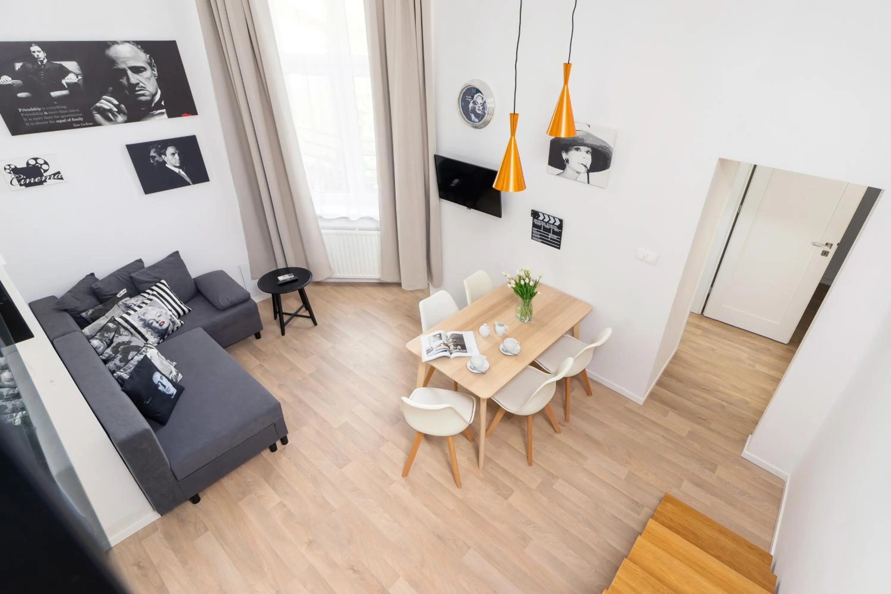 Living room in Apartments Dietla Cracow by Noclegi Renters