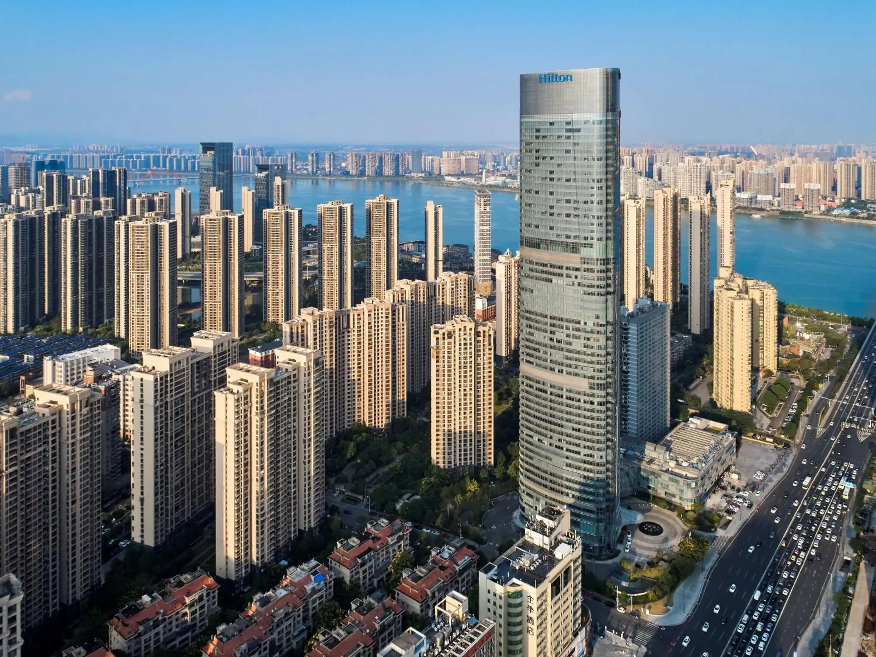 Property building in Hilton Changsha Riverside Property building in Hilton Changsha Riverside