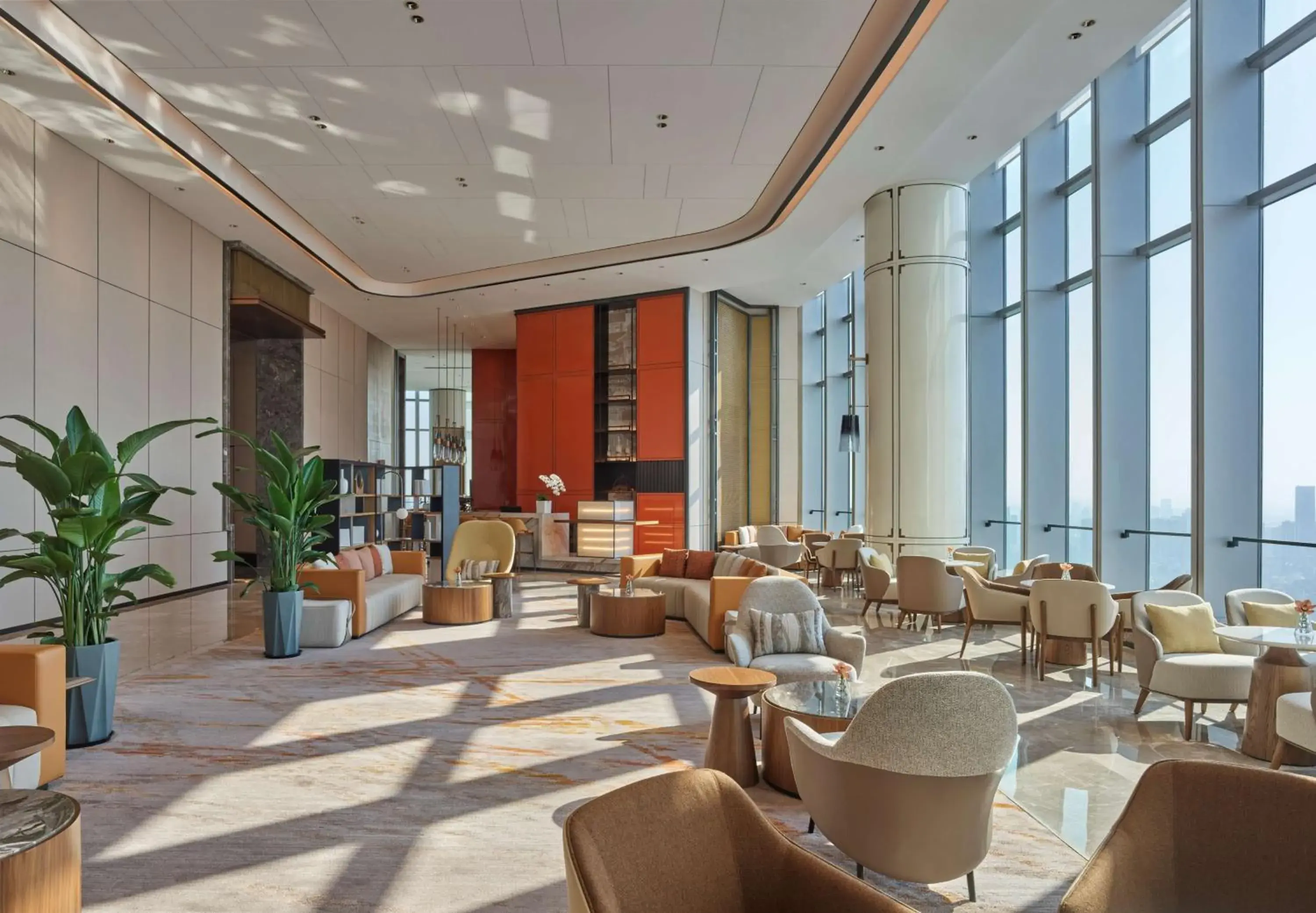 Lobby or reception in Hilton Changsha Riverside Lobby or reception in Hilton Changsha Riverside
