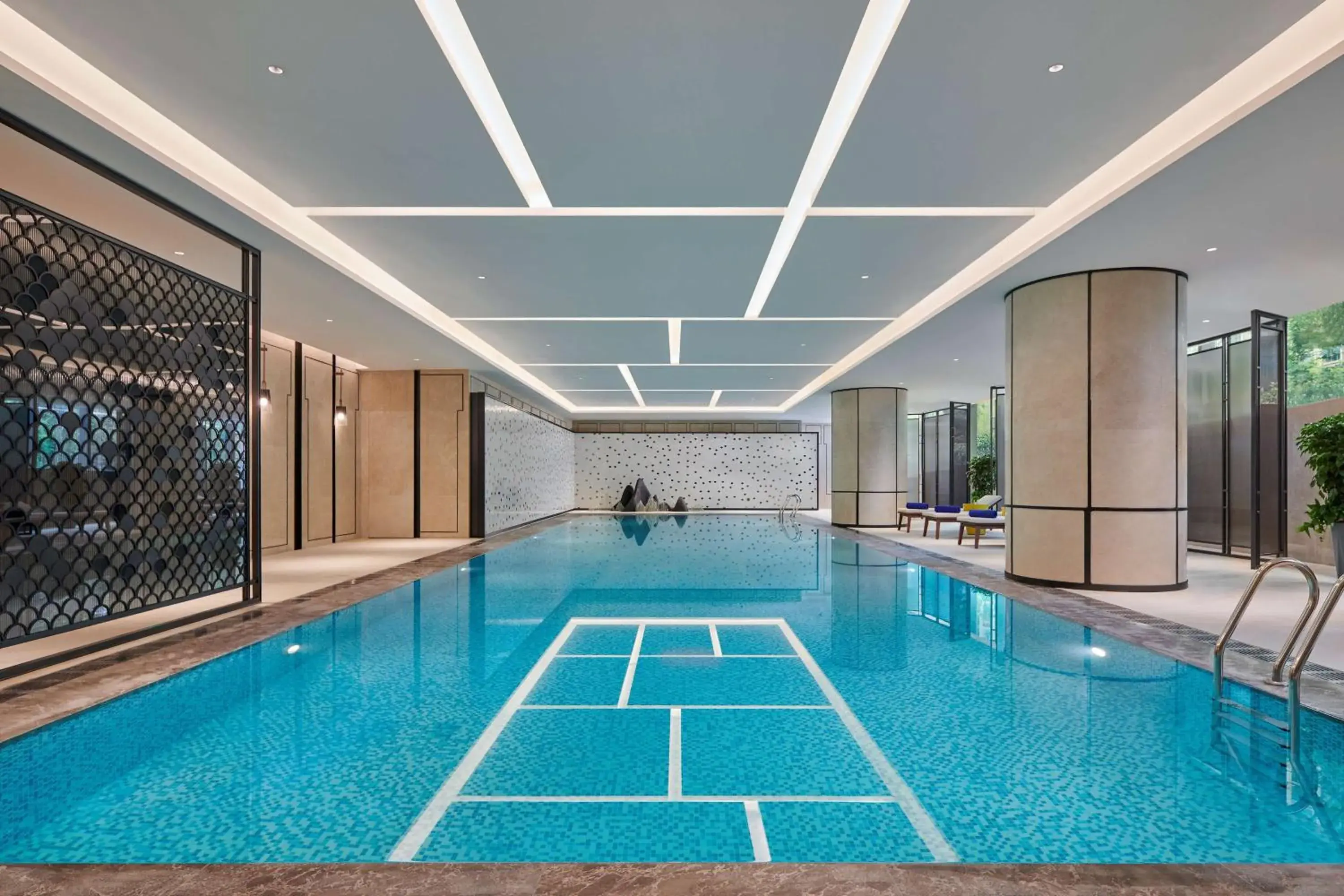 Pool view in Hilton Changsha Riverside Pool view in Hilton Changsha Riverside