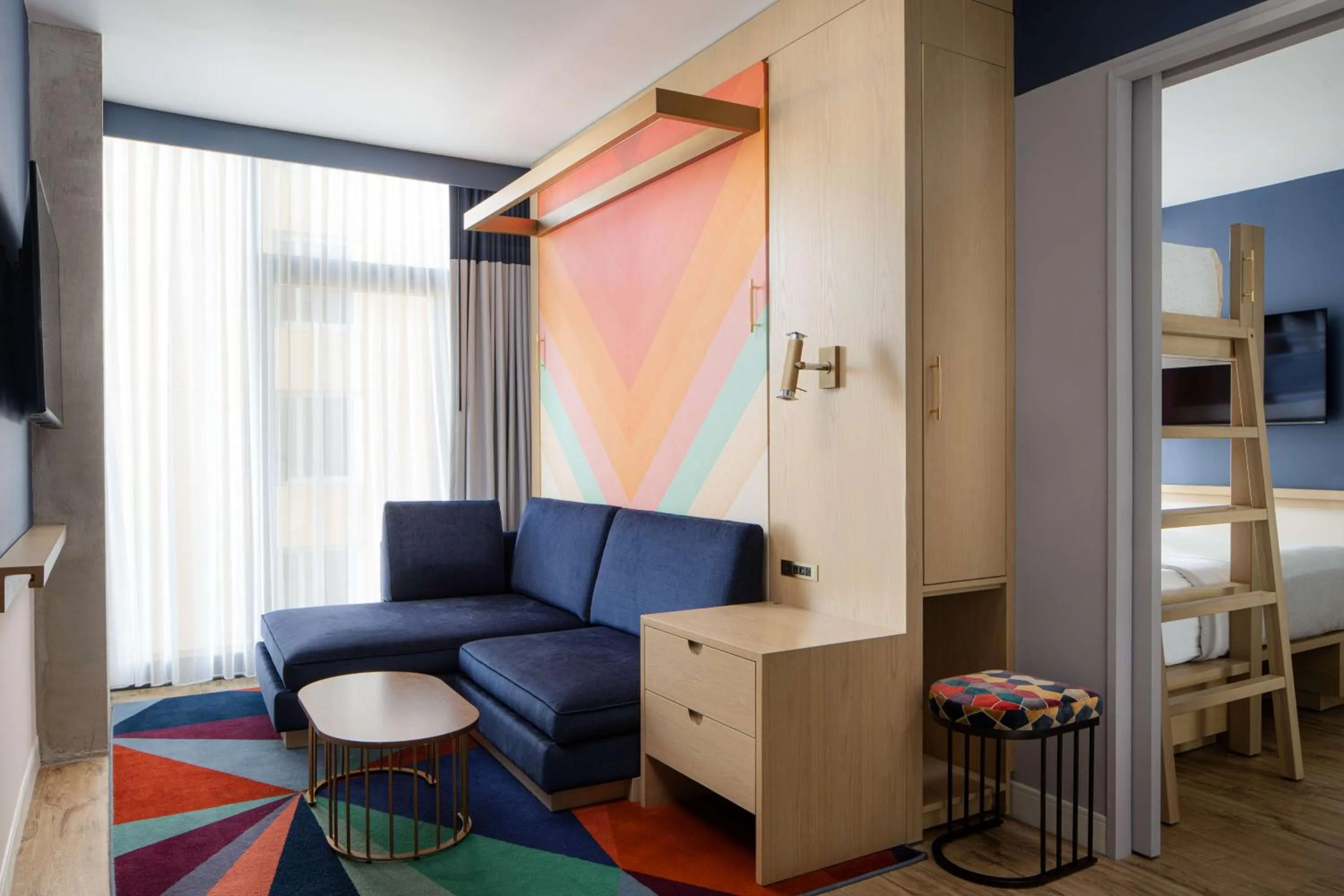 Living room in Motto by Hilton New York City Chelsea