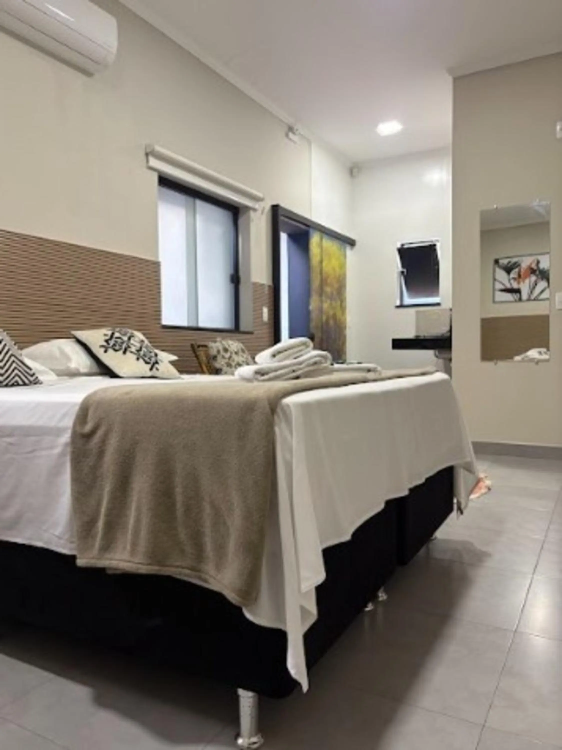 Bed in Pousada Recanto da Cascata