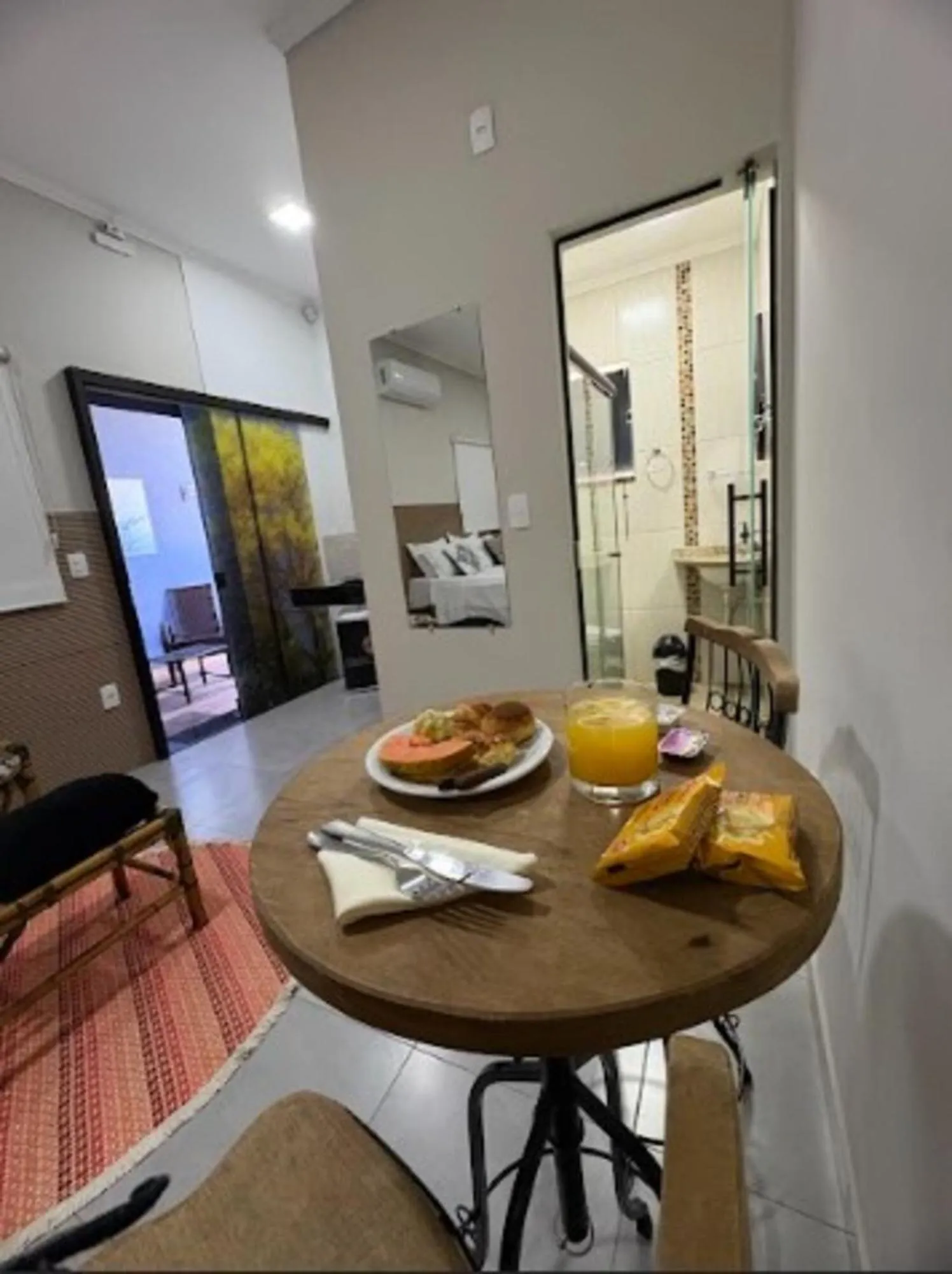 Bed in Pousada Recanto da Cascata