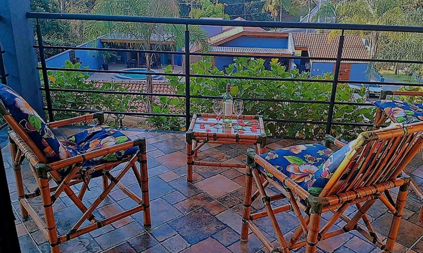 Balcony/Terrace in Pousada Recanto da Cascata