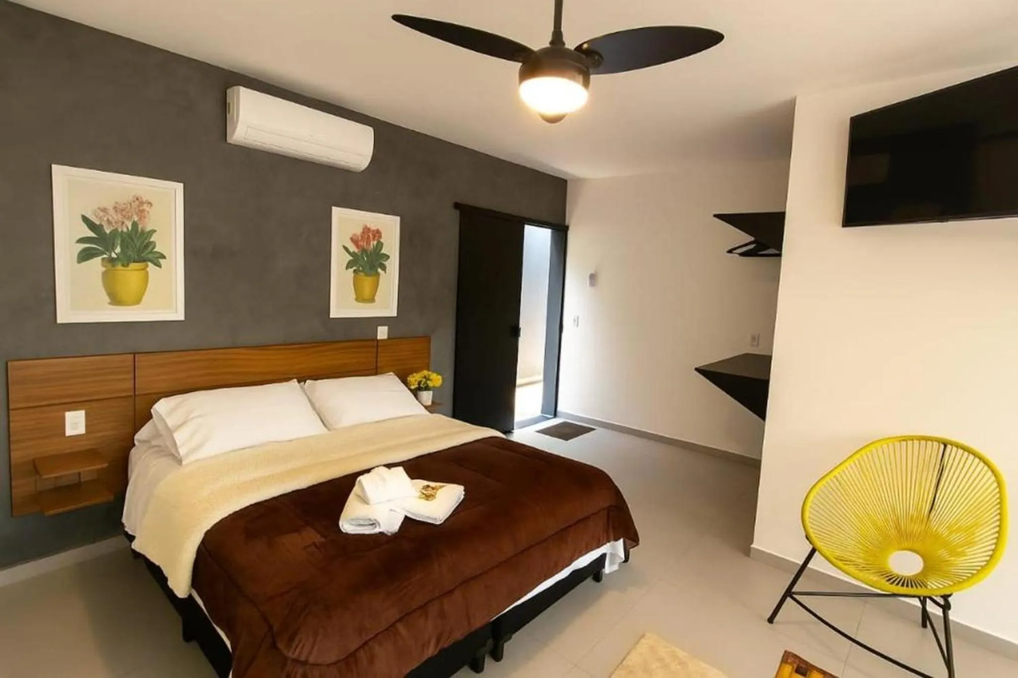 Bed in Pousada Recanto da Cascata