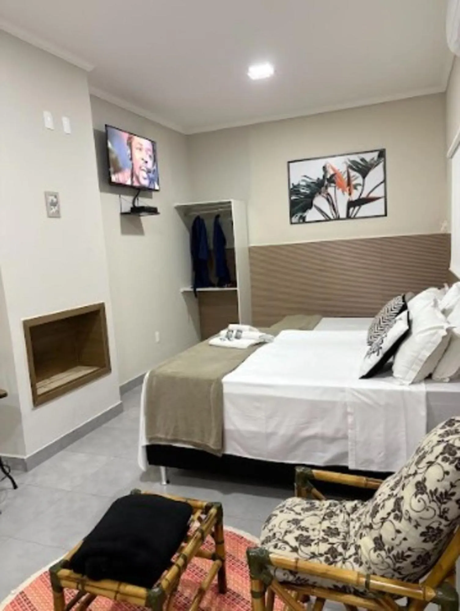 Bed in Pousada Recanto da Cascata