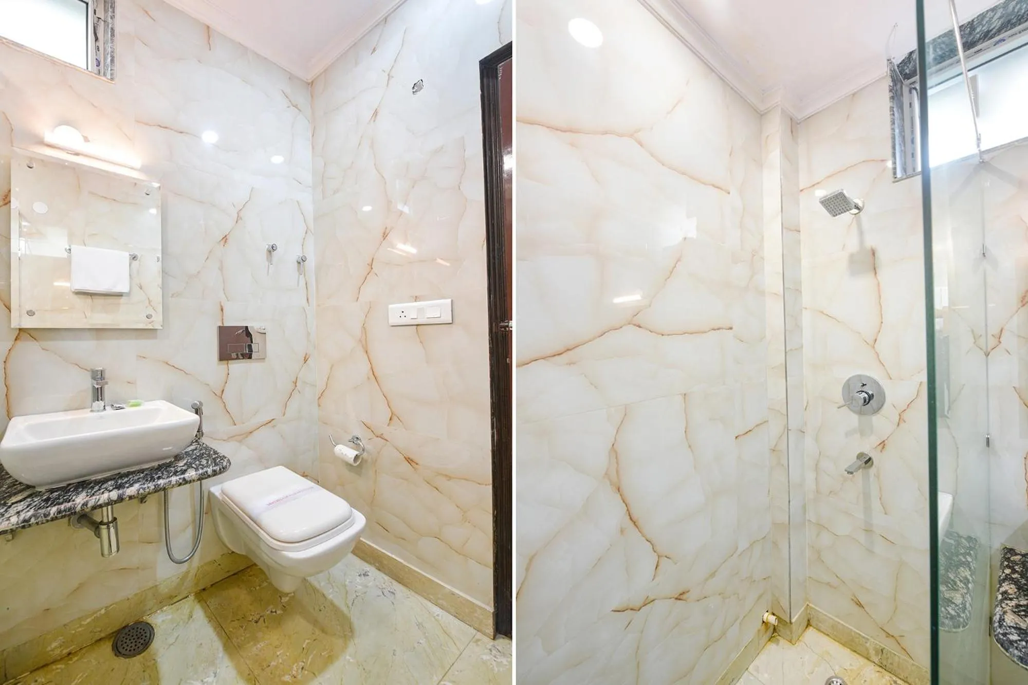 Bathroom in FabHotel Jaggi Palace Karol Bagh