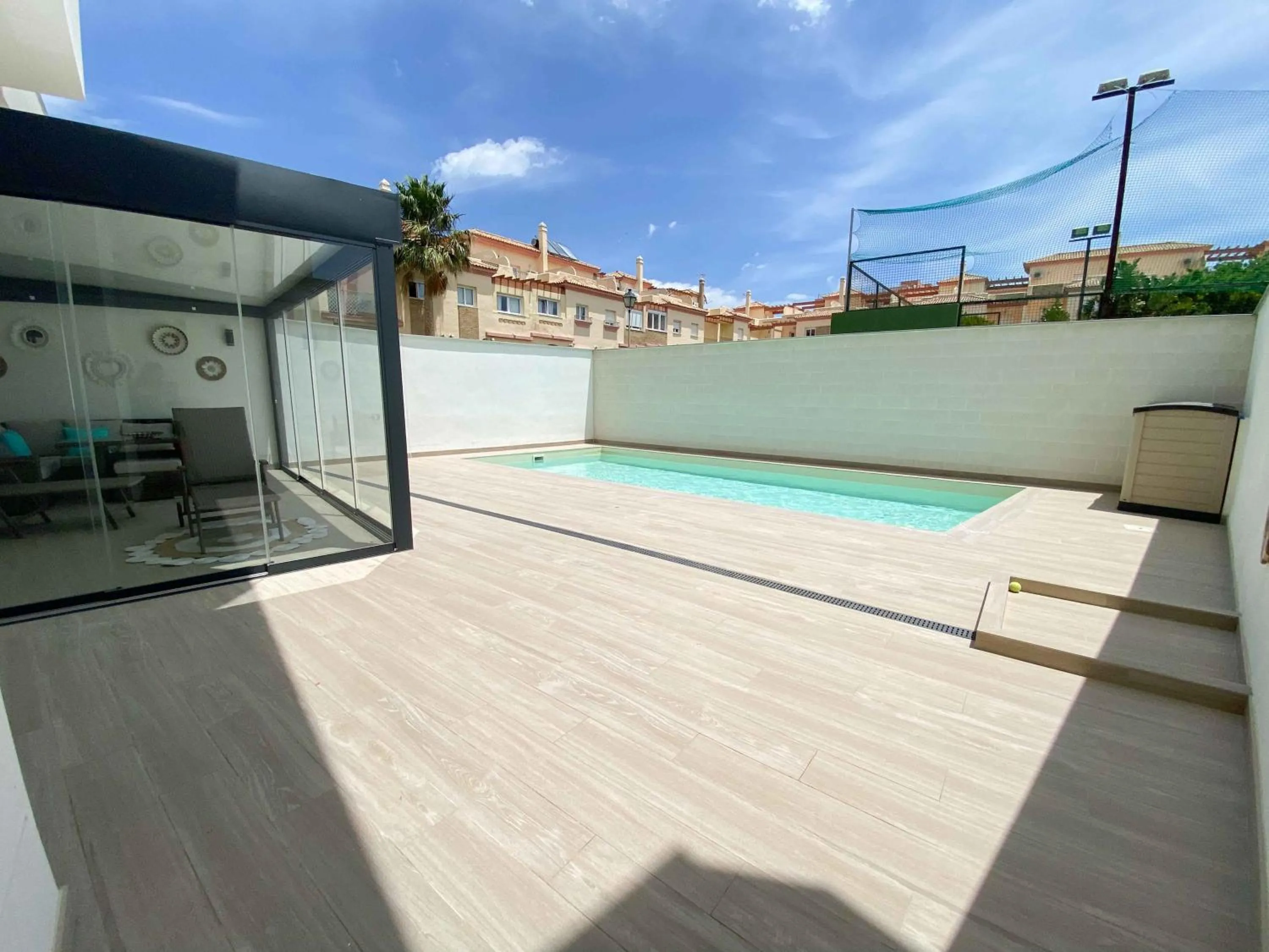 Balcony/Terrace in Tarifa Cozy House - Private Pool - Wifi - Modern