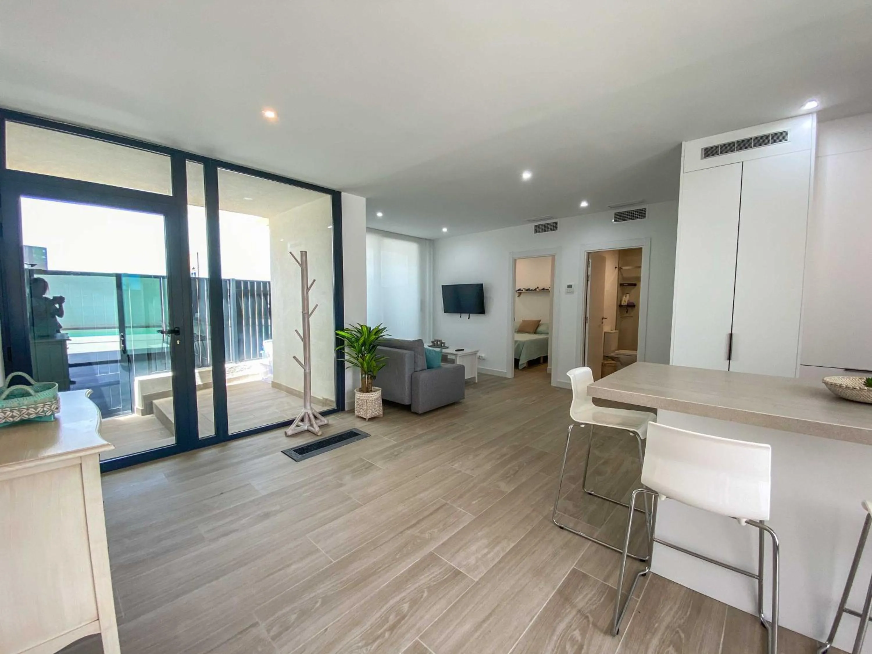 Living room in Tarifa Cozy House - Private Pool - Wifi - Modern