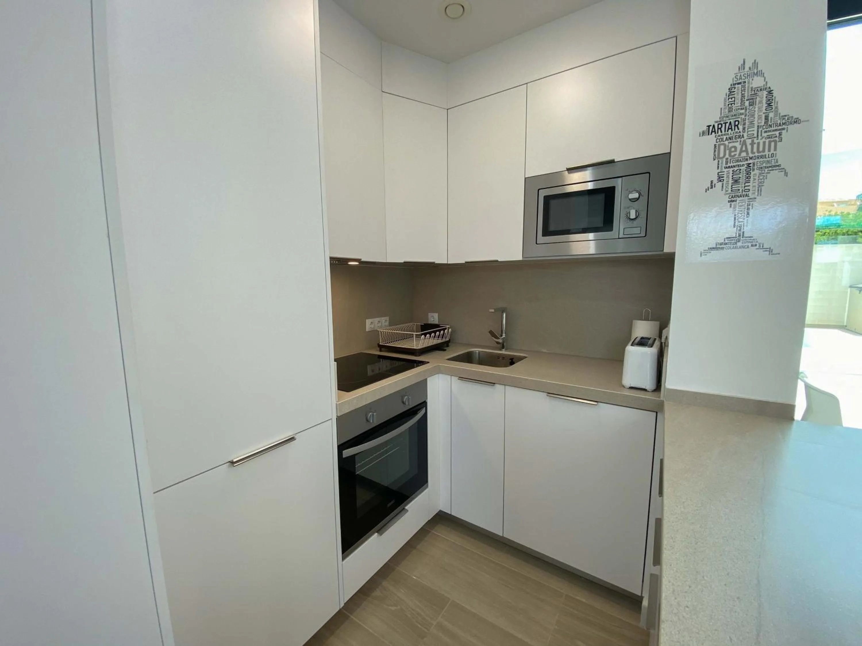 Kitchen or kitchenette in Tarifa Cozy House - Private Pool - Wifi - Modern