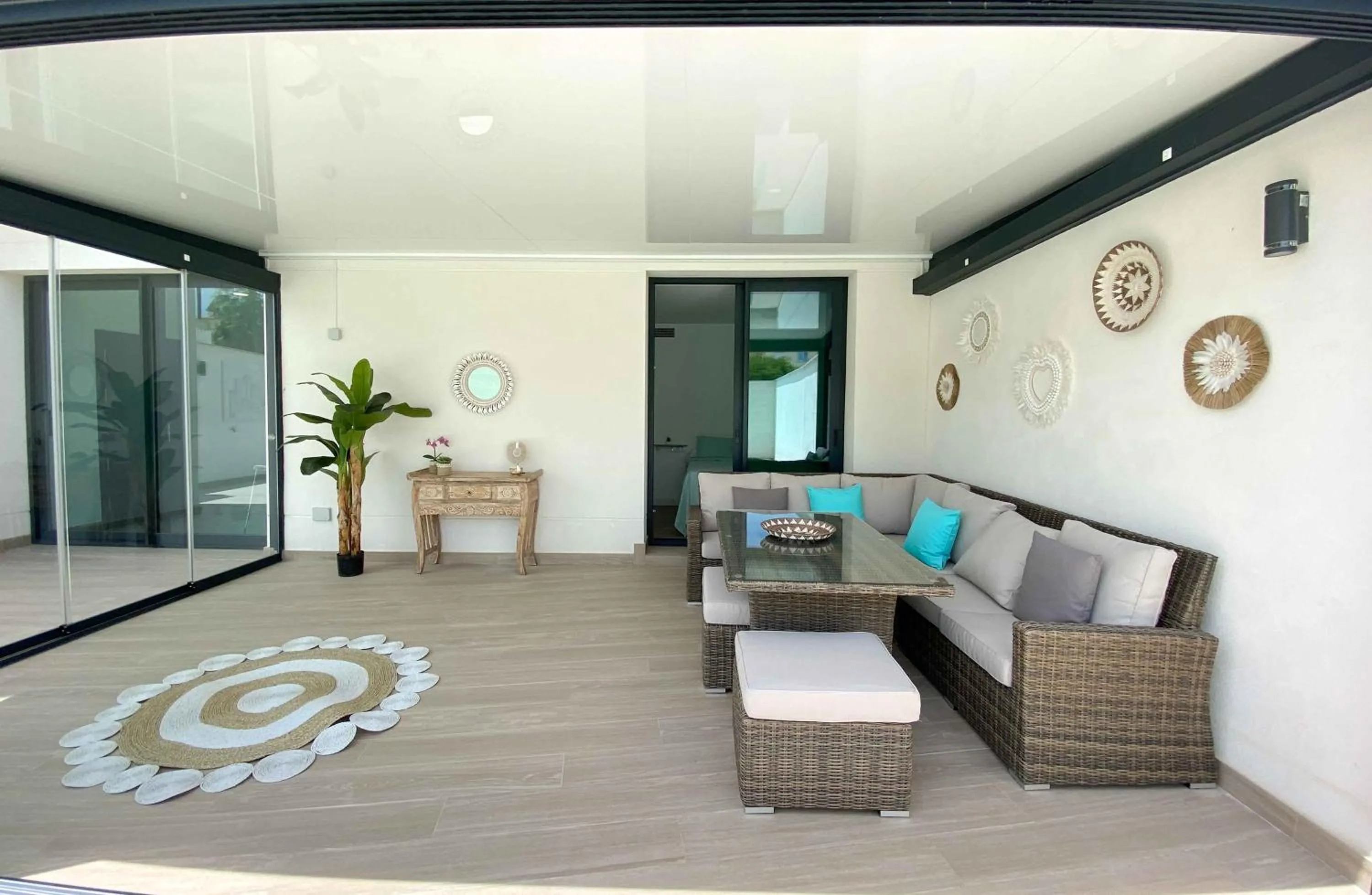 Balcony/Terrace in Tarifa Cozy House - Private Pool - Wifi - Modern