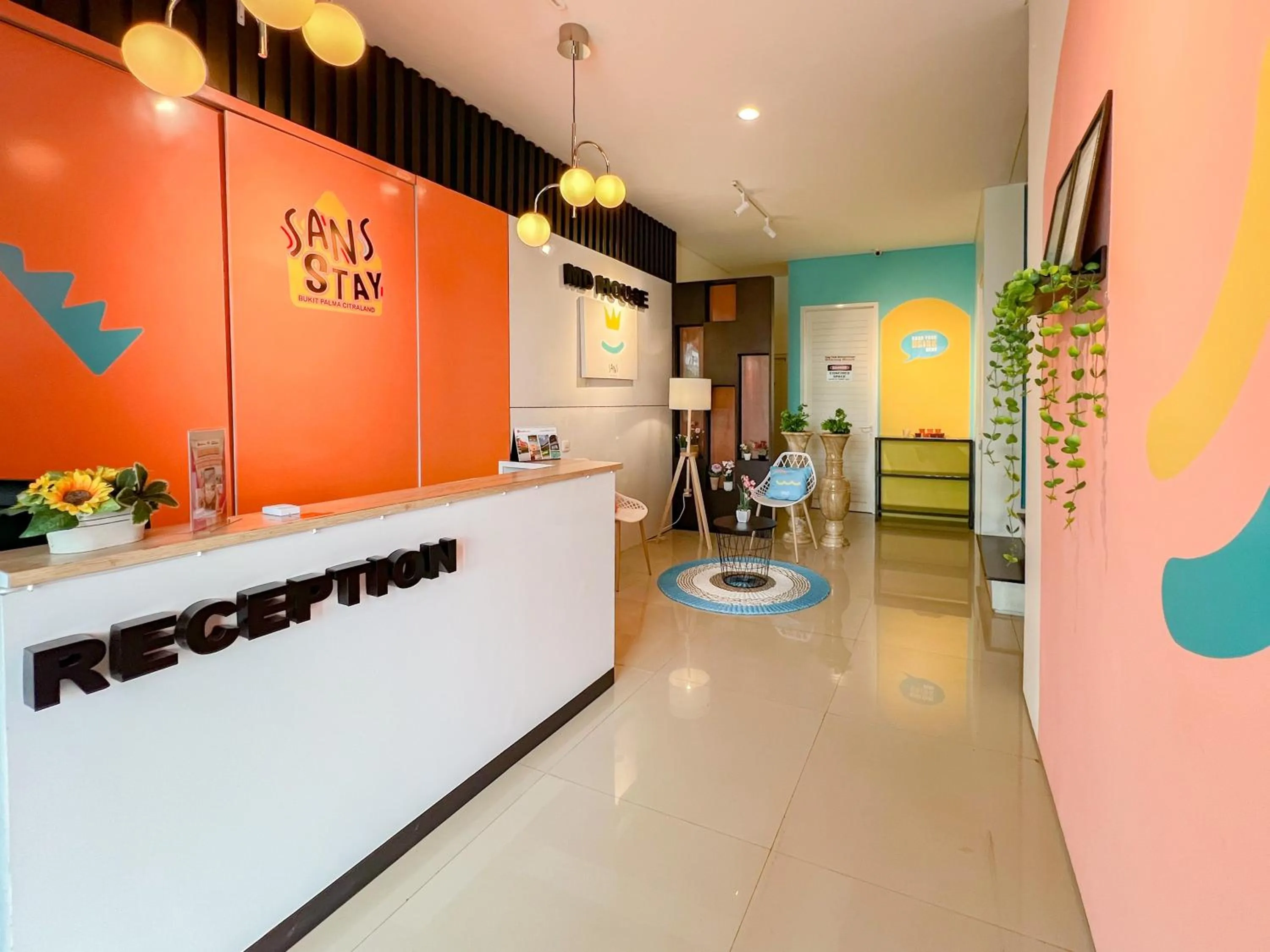 Lobby or reception in Sans Stay Bukit Palma Citraland