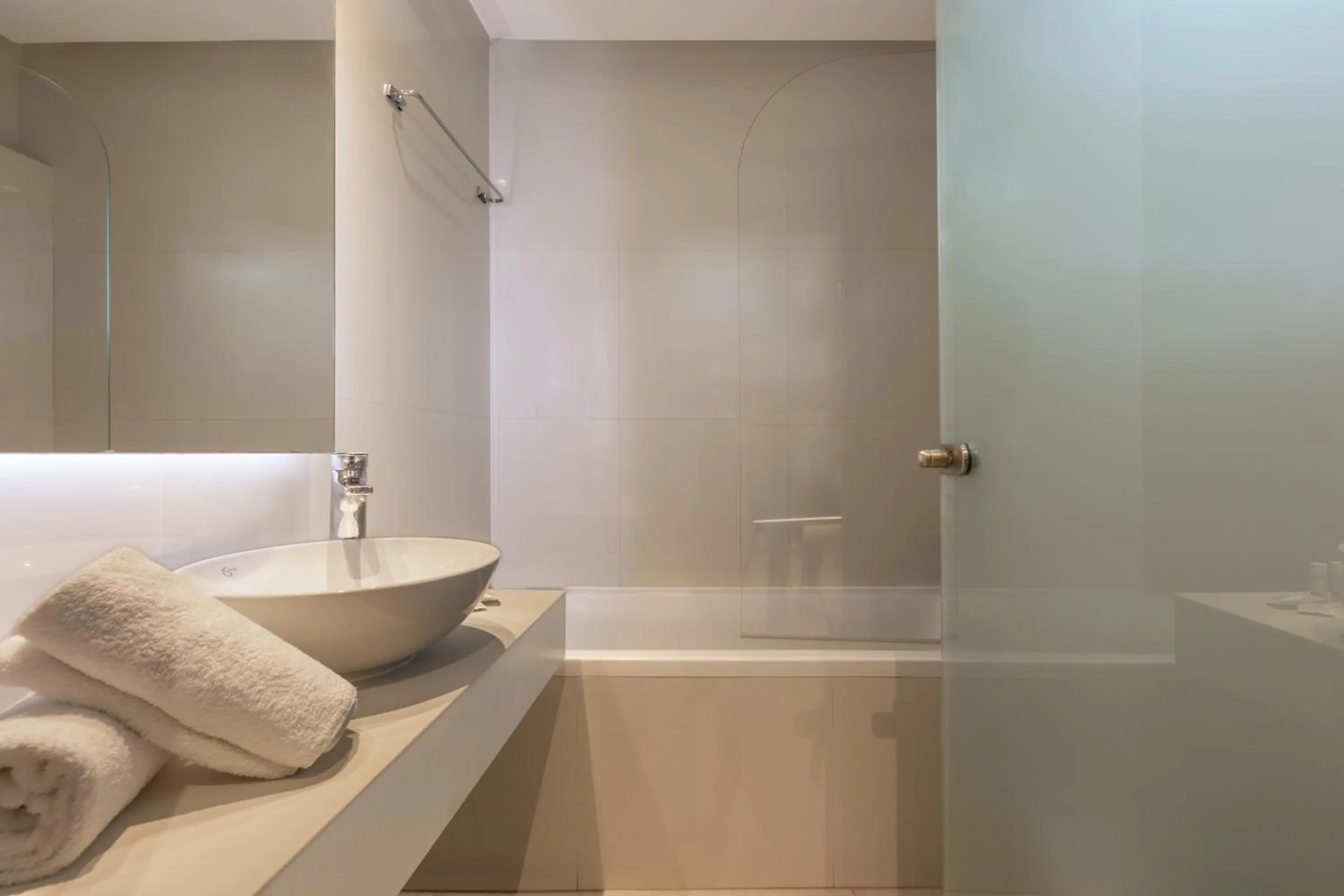 Bathroom in Mythos Suites Hotel