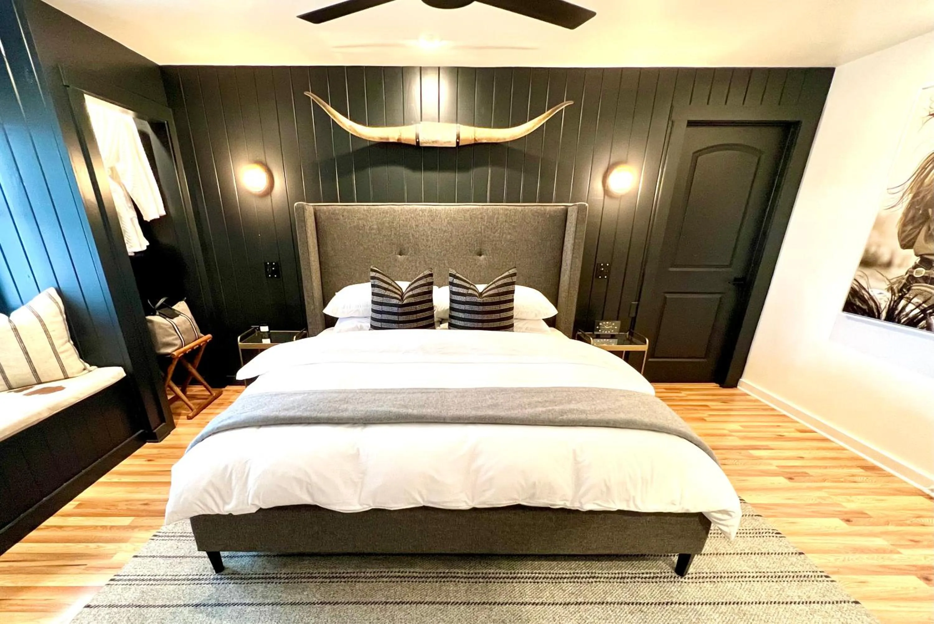 Bed in The Burbank House