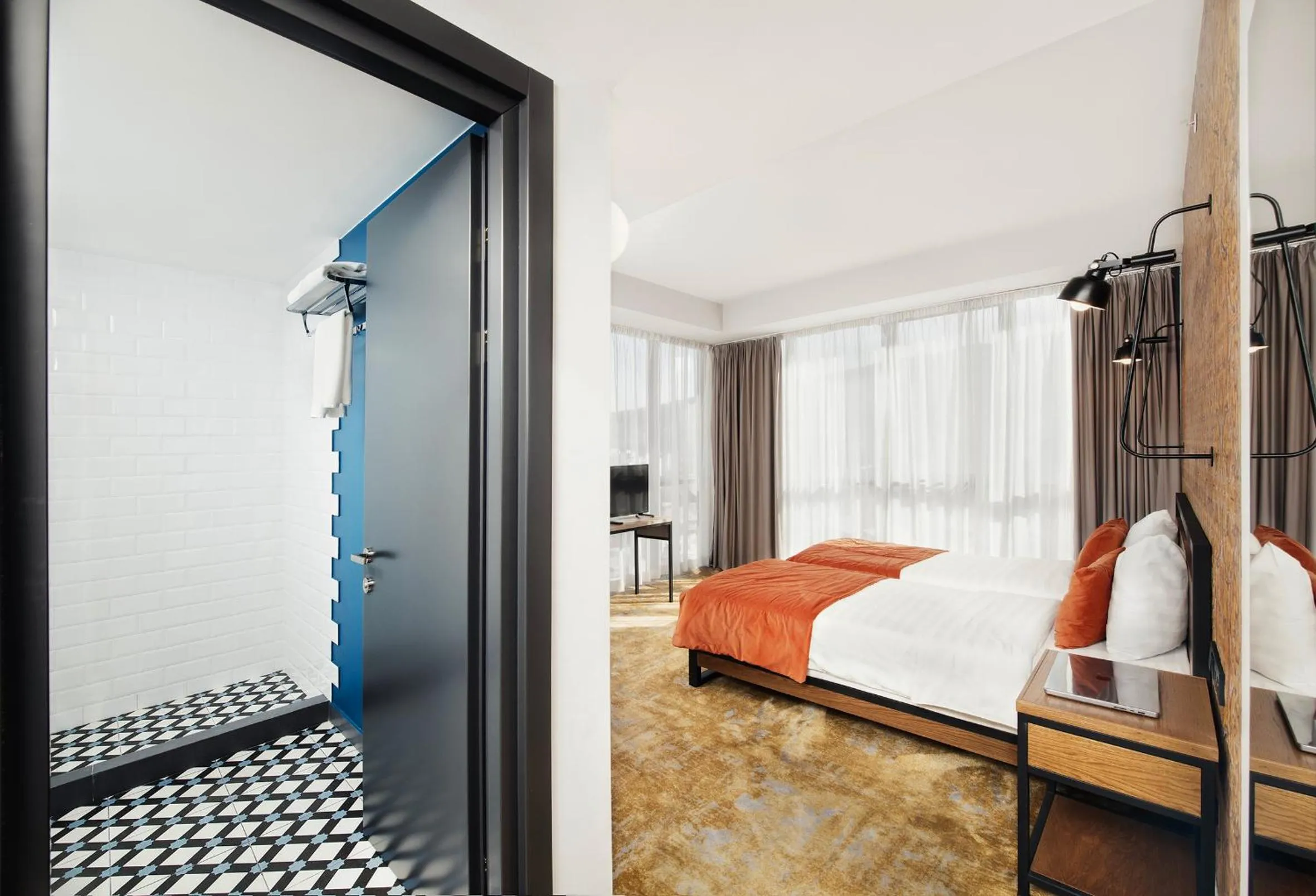 towels, Bed in Biography Design Tbilisi