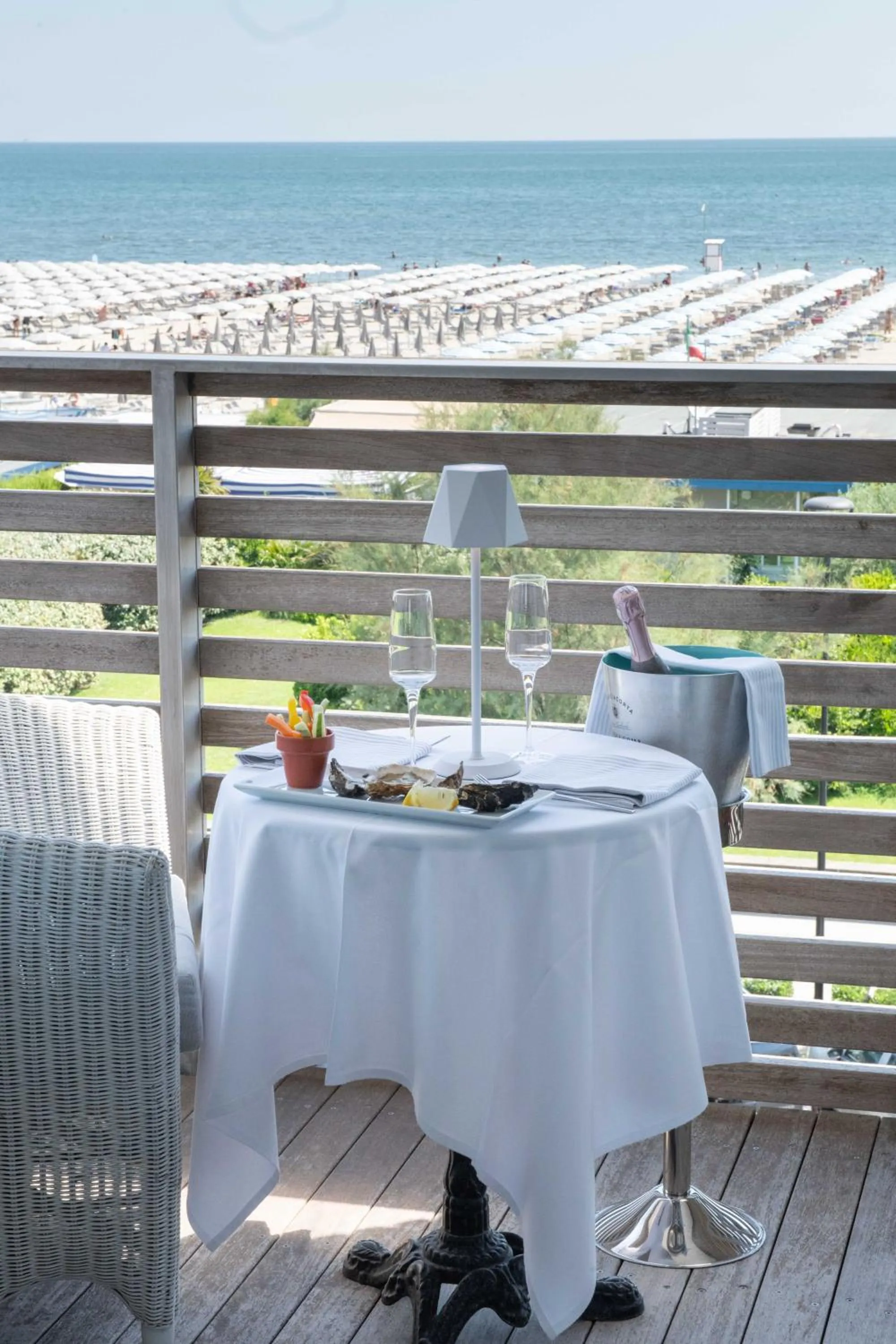 Balcony/Terrace in Kiss Beachfront Hotel & Restaurant