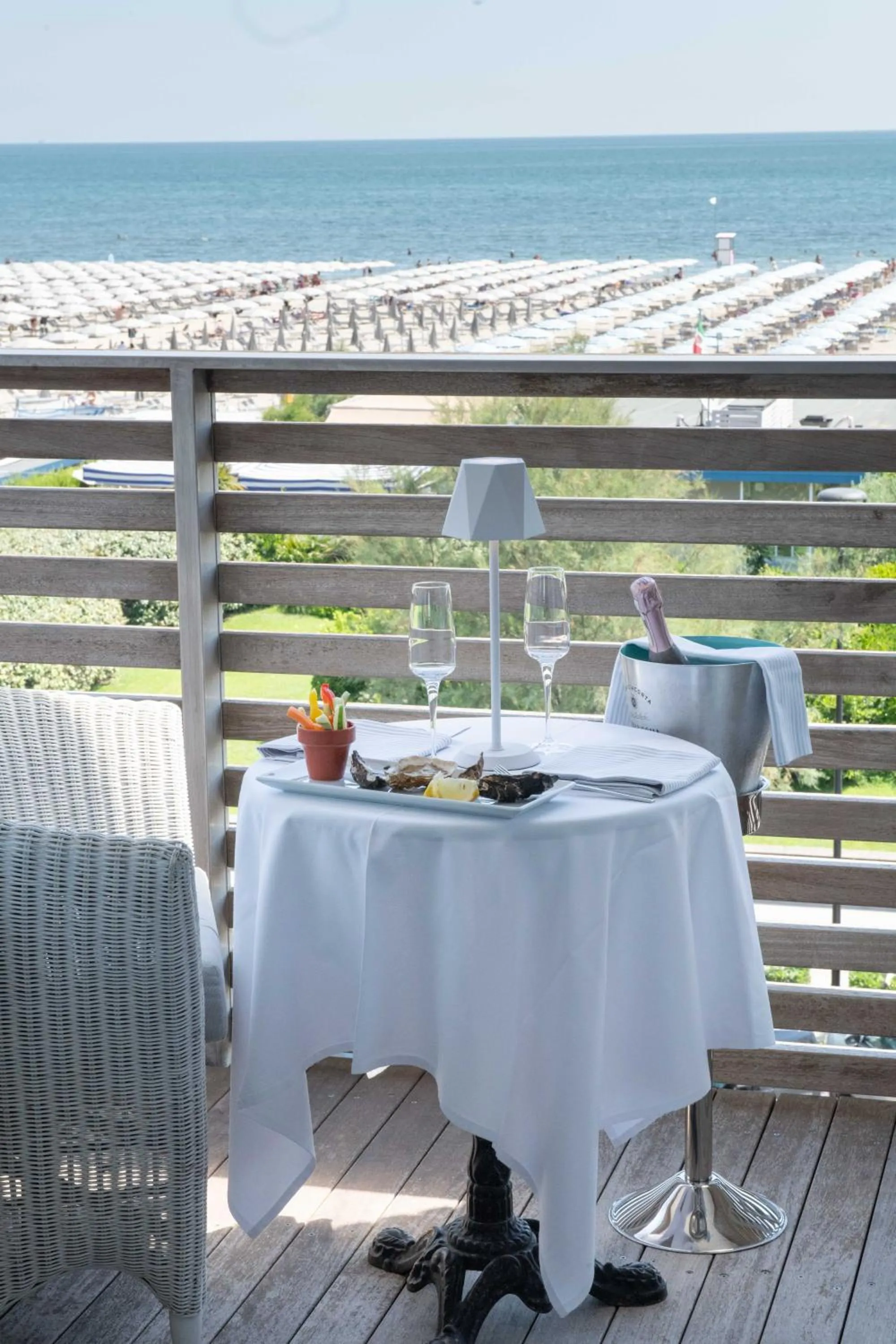 Balcony/Terrace in Kiss Beachfront Hotel & Restaurant