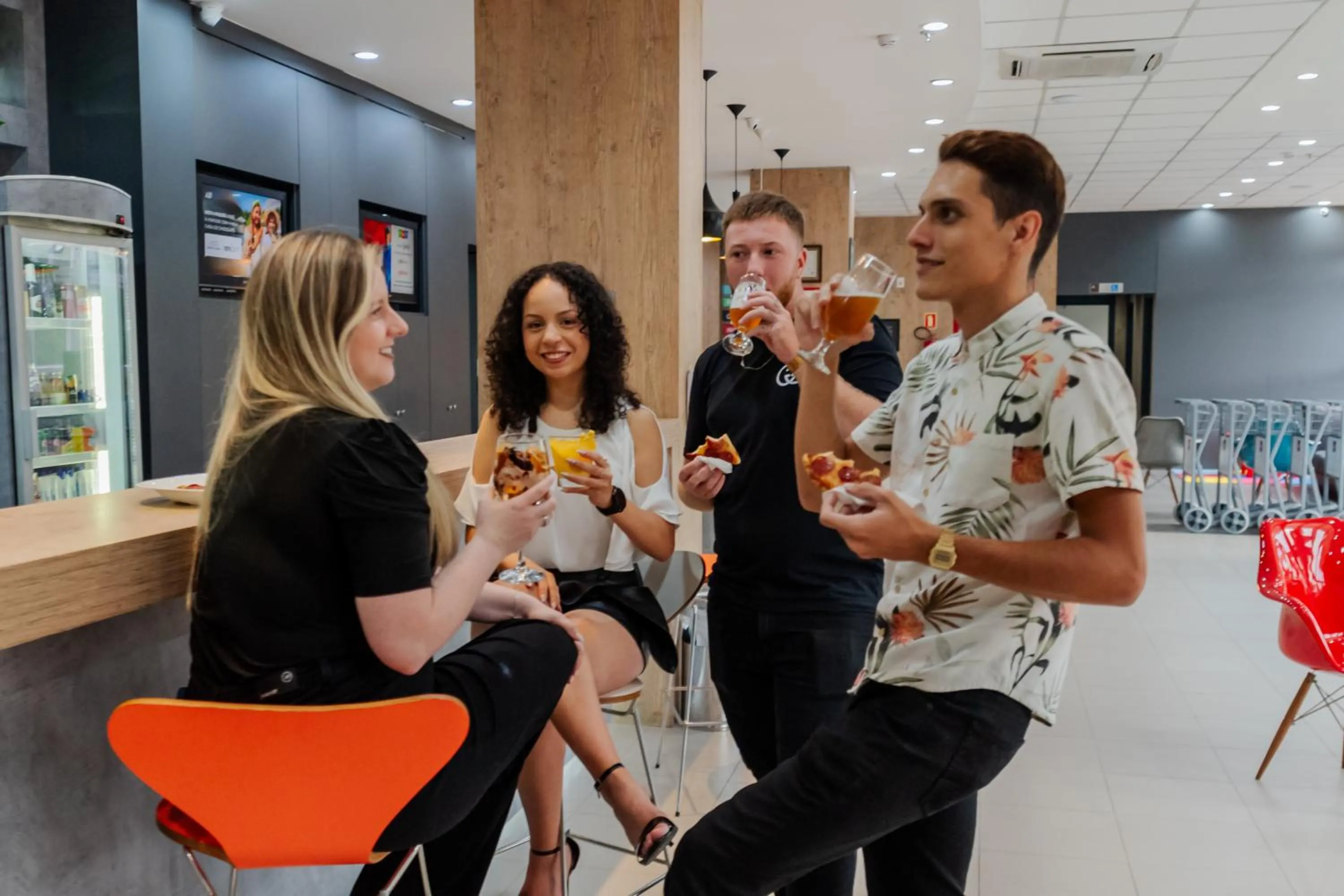 Communal lounge/ TV room in ibis Novo Hamburgo