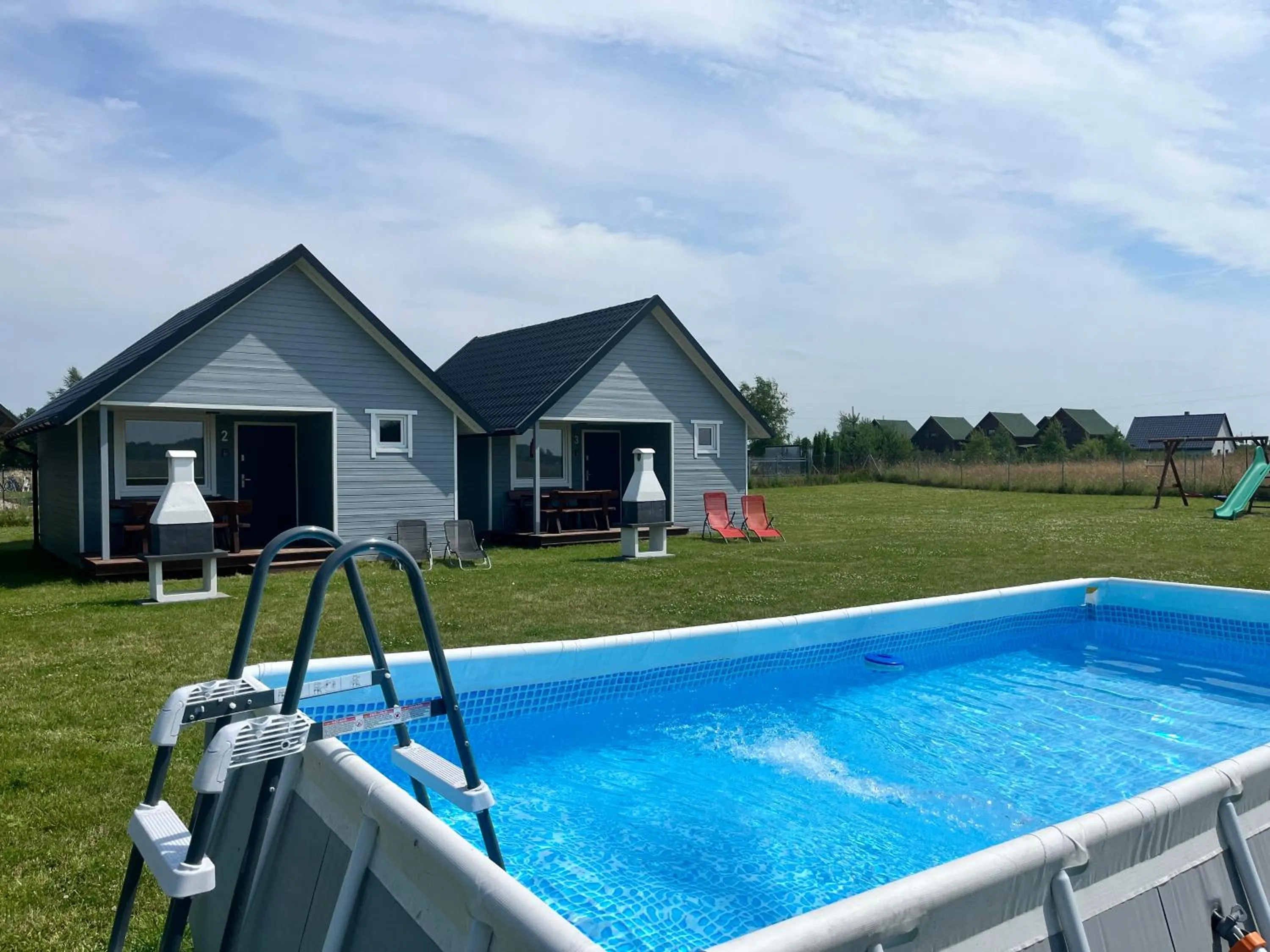 Pool view in Domki Dafi