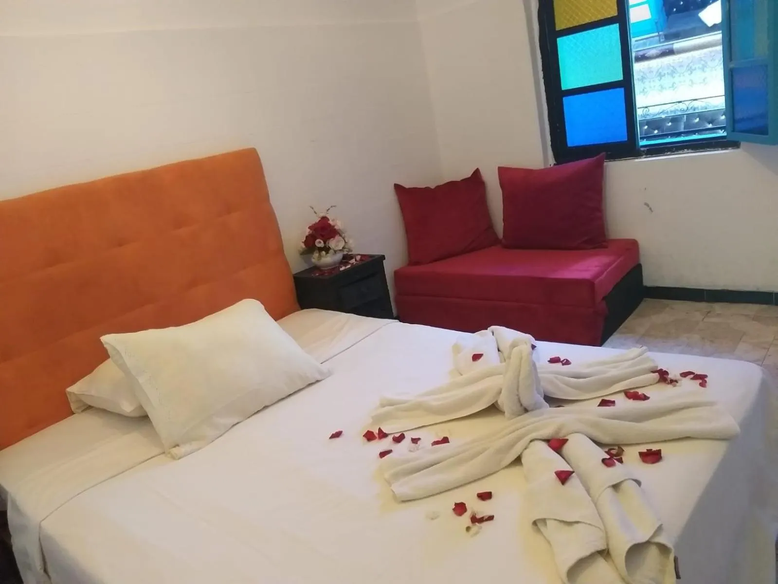 Bed in Hôtel Agnaou