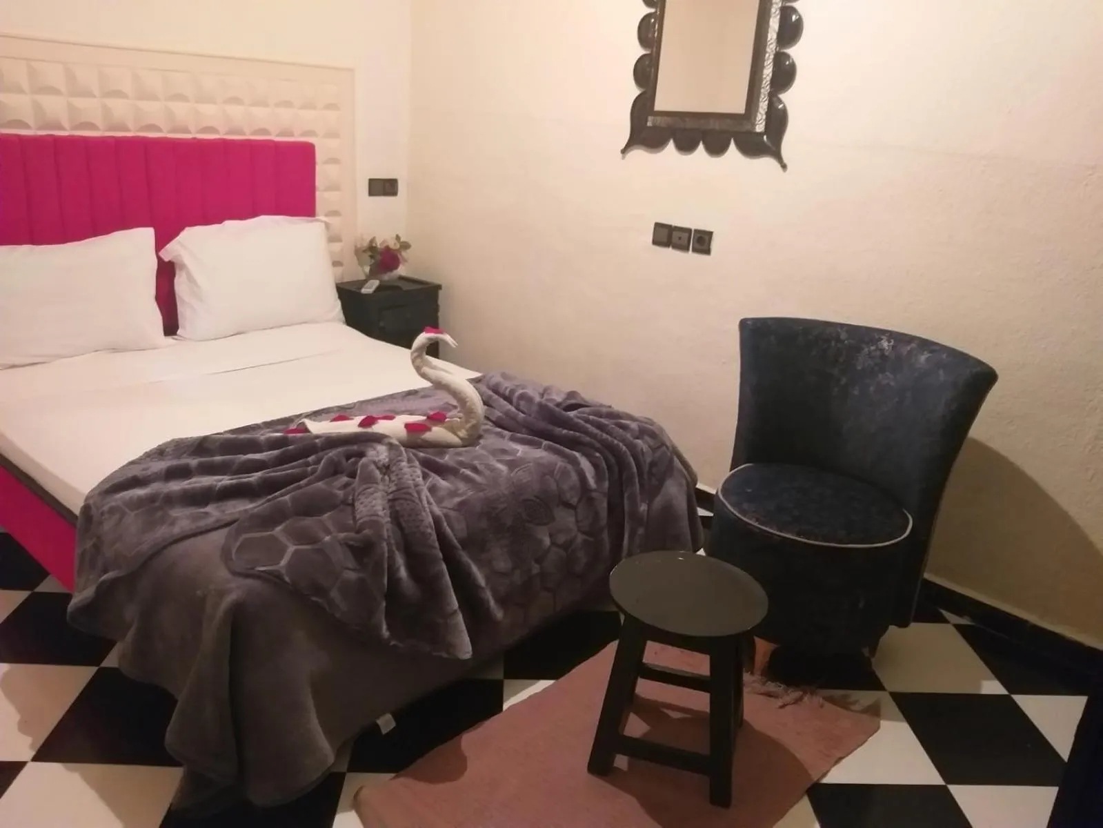 Bed in Hôtel Agnaou