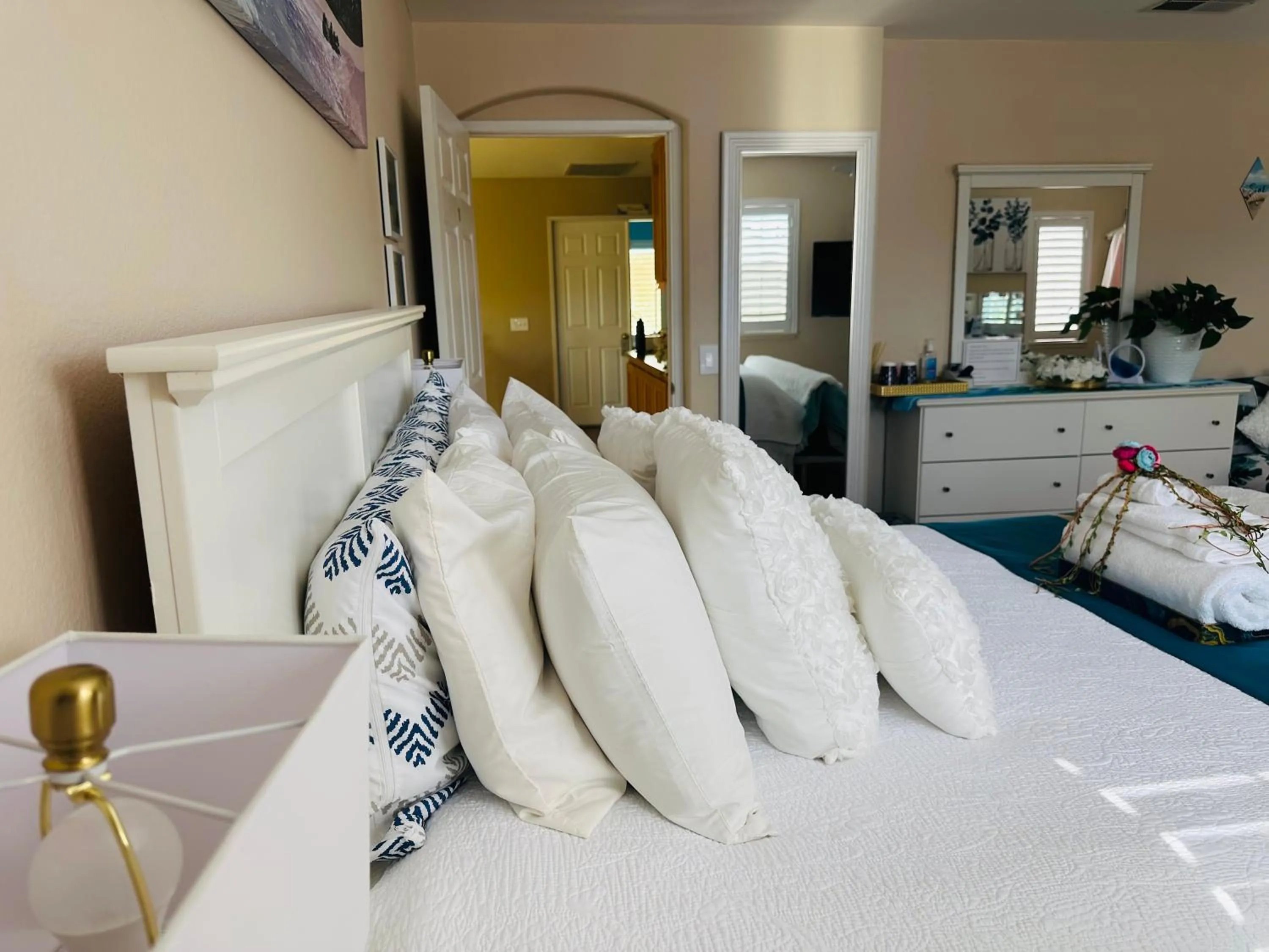 Bed in Balloons and Wine