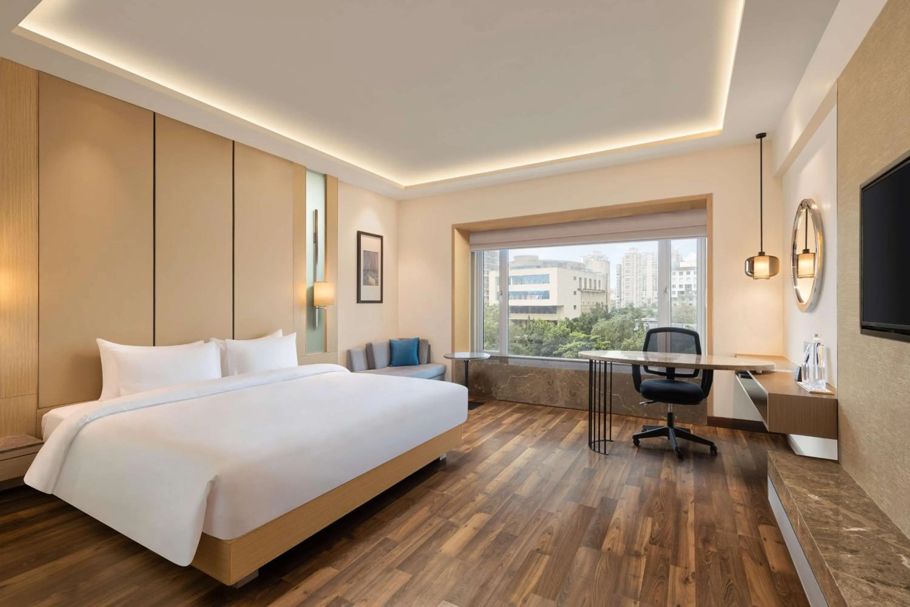 Bedroom, Bed in Radisson Mumbai Goregaon
