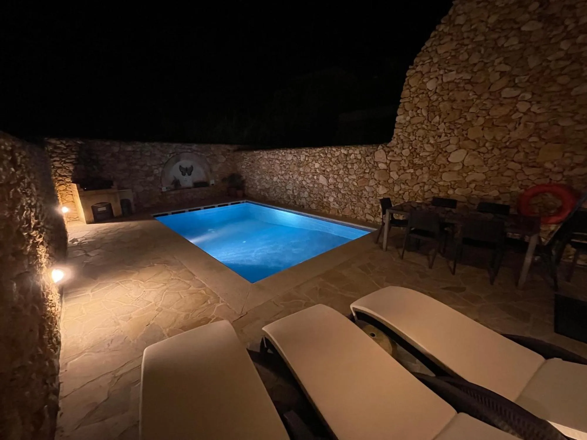 Pool view in Gilju B&B