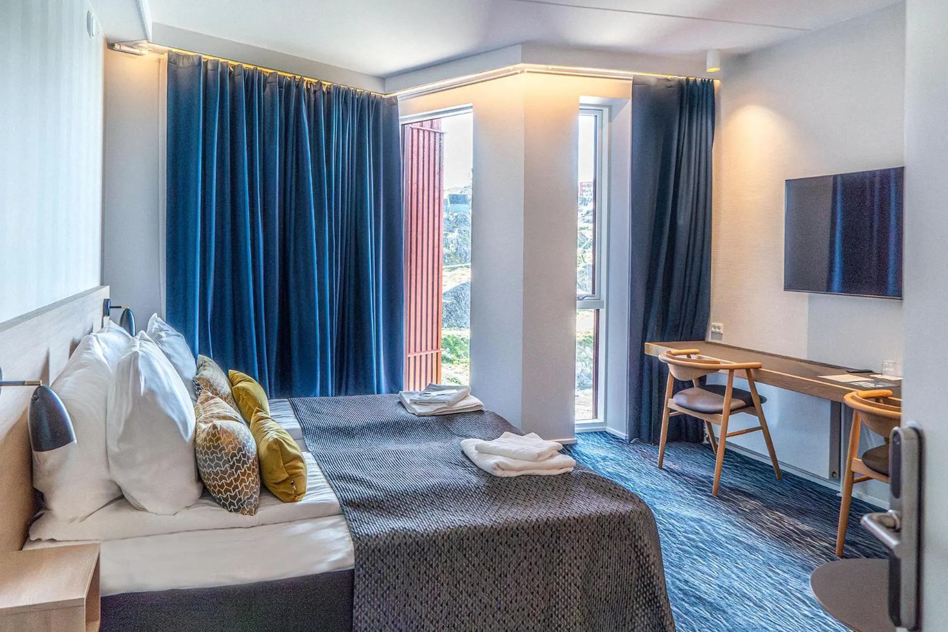 Bed in HOTEL SØMA Sisimiut