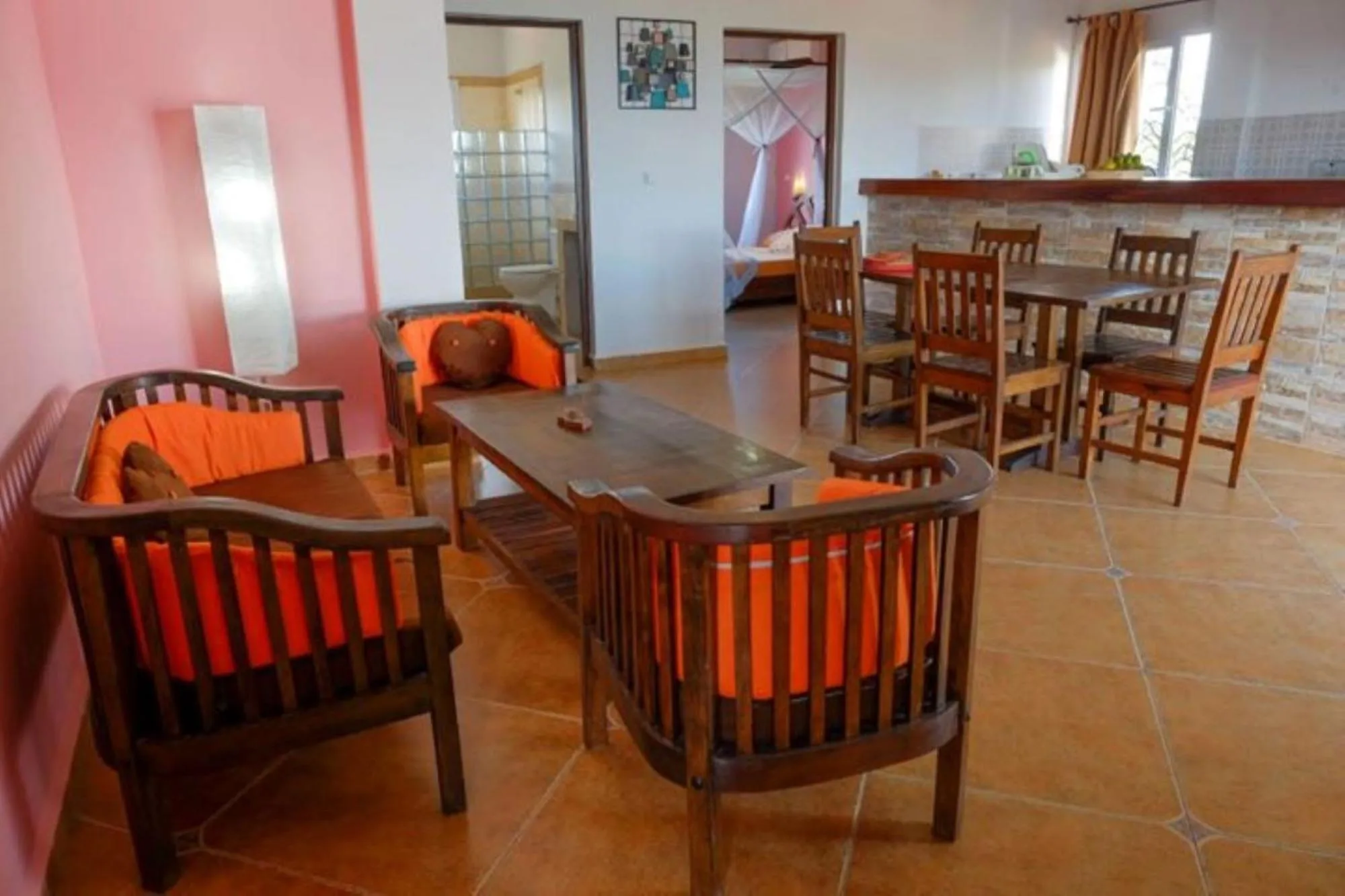 Living room in Hotel-Residence Au Sable Blanc