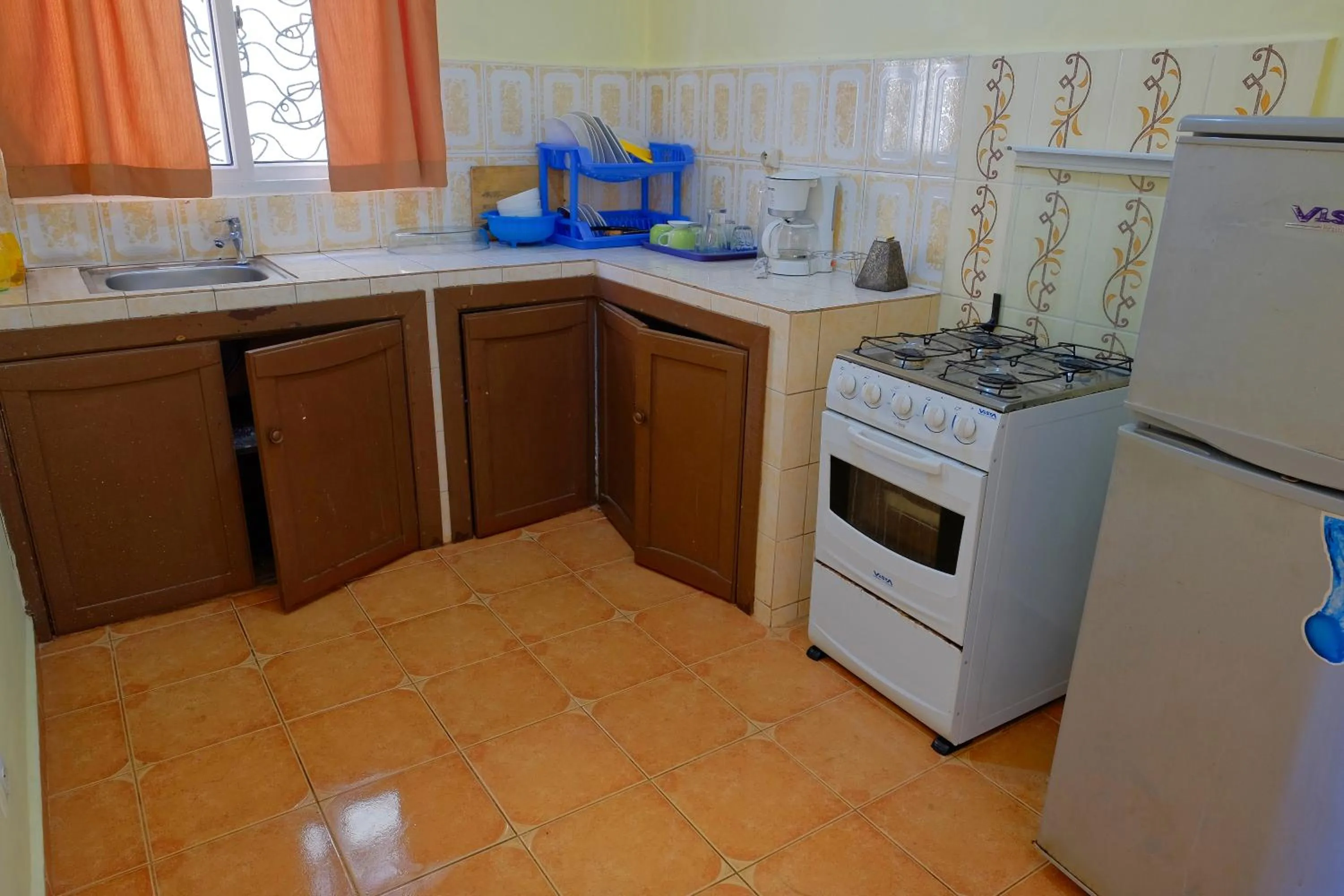 Kitchen or kitchenette in Hotel-Residence Au Sable Blanc