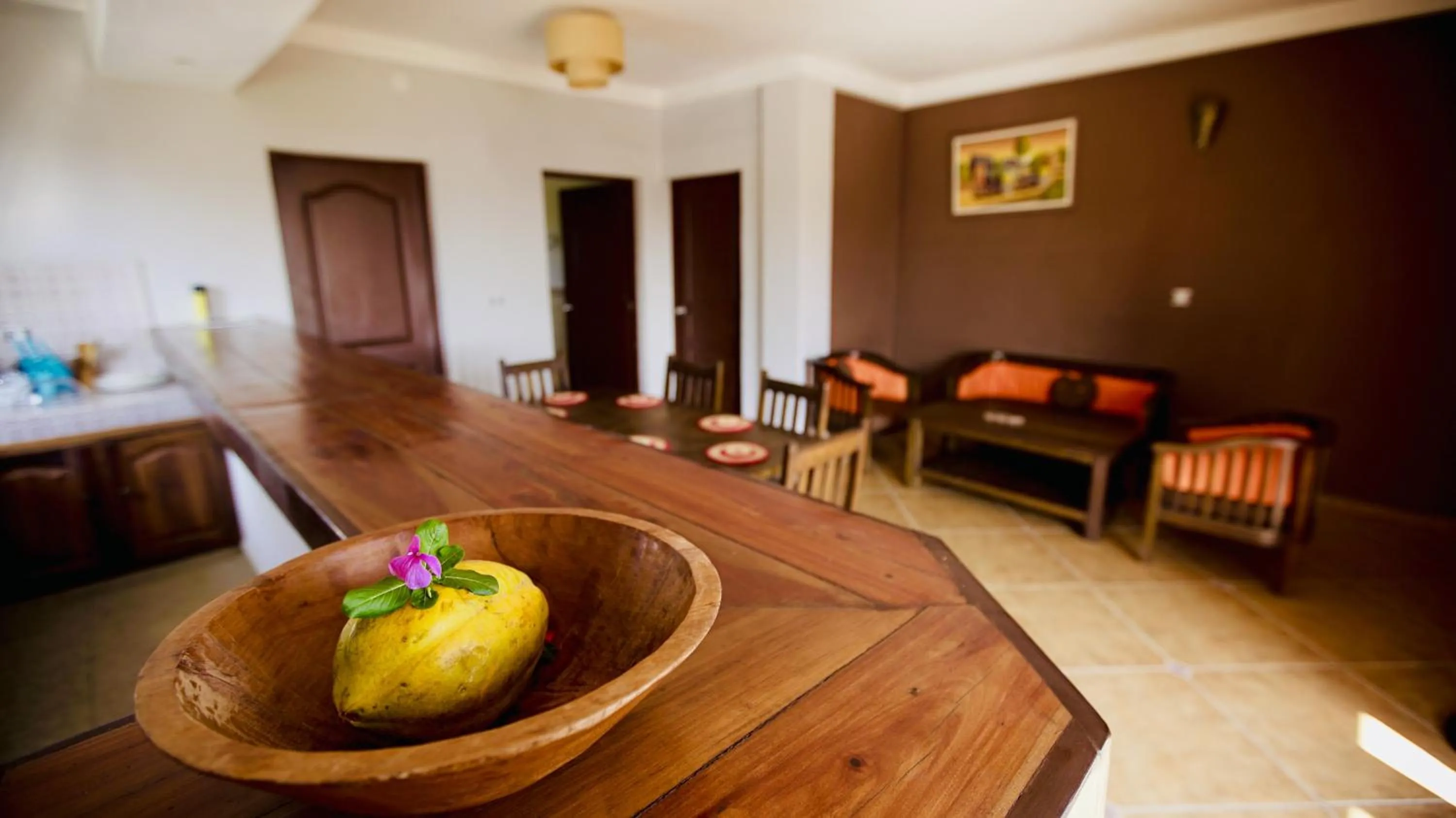 Kitchen or kitchenette in Hotel-Residence Au Sable Blanc