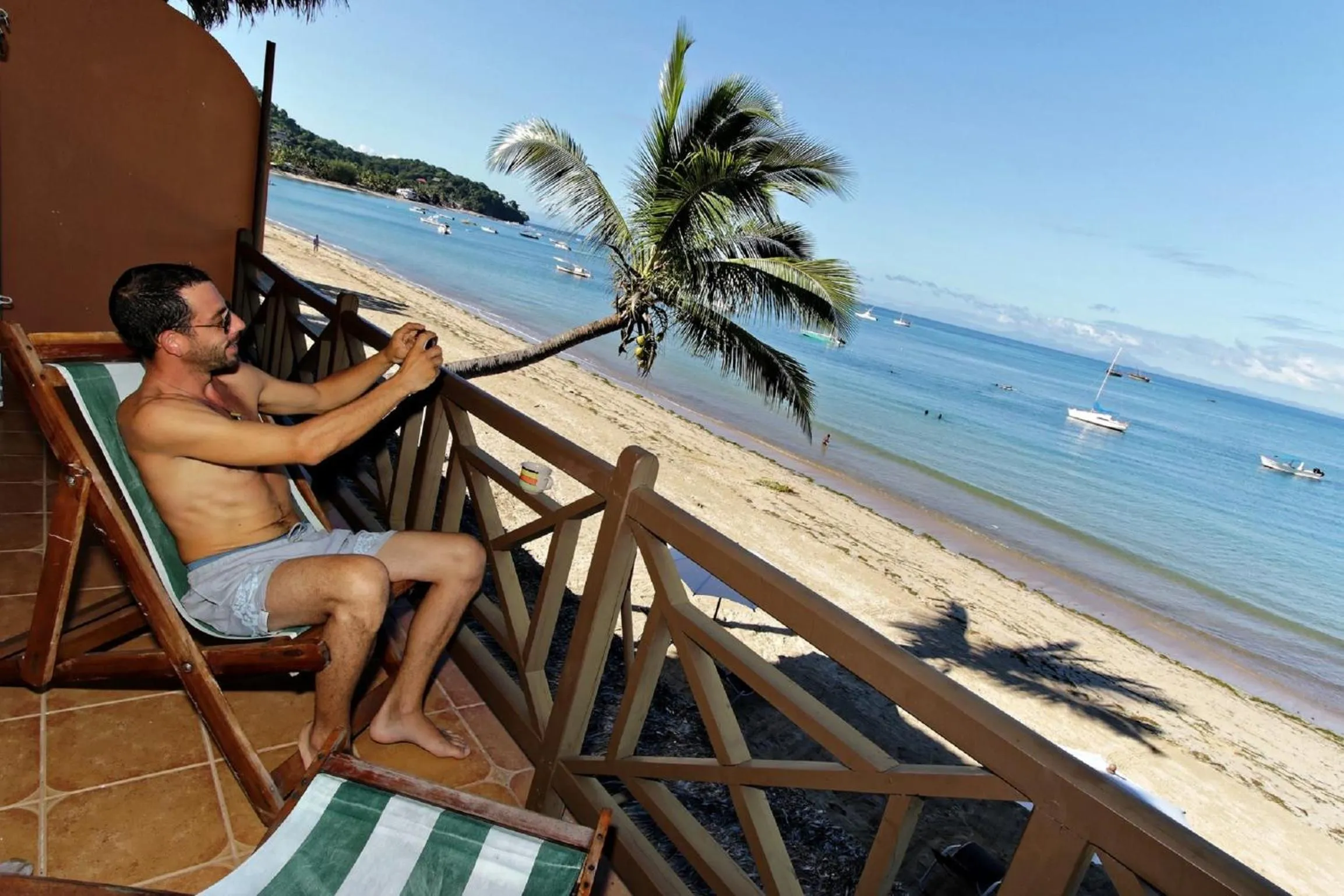 Balcony/Terrace in Hotel-Residence Au Sable Blanc