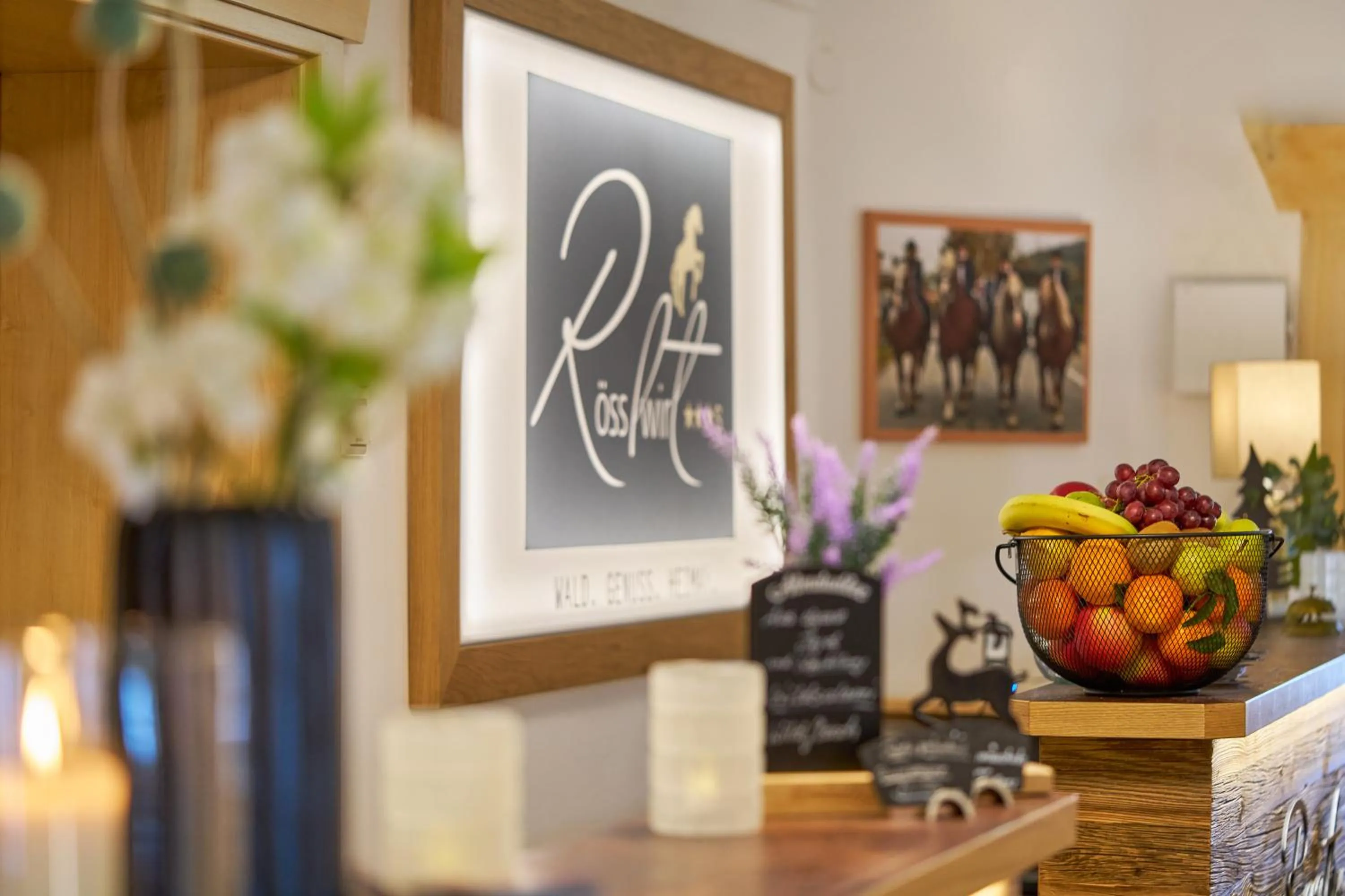 Lobby or reception in Wander und Aktiv Hotel Rösslwirt