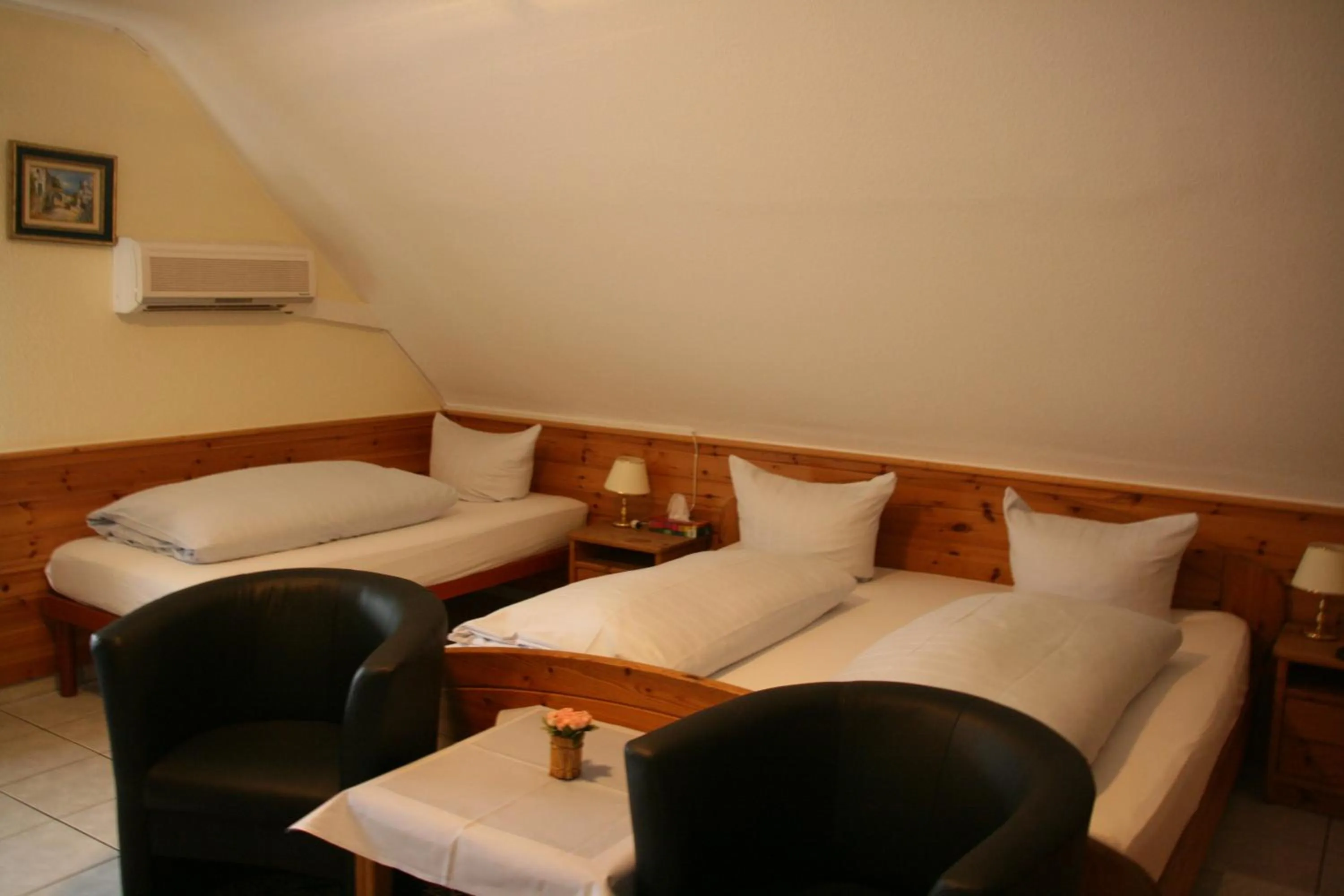 Bed in Hotel Restaurant Anna