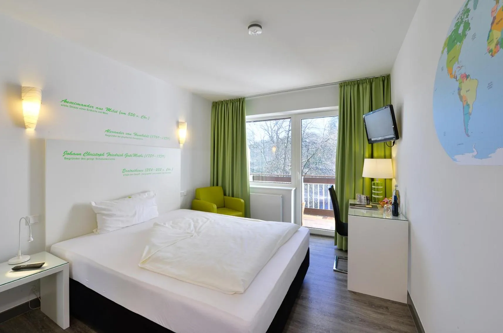 Bedroom, Bed in Hotel Alte Schule