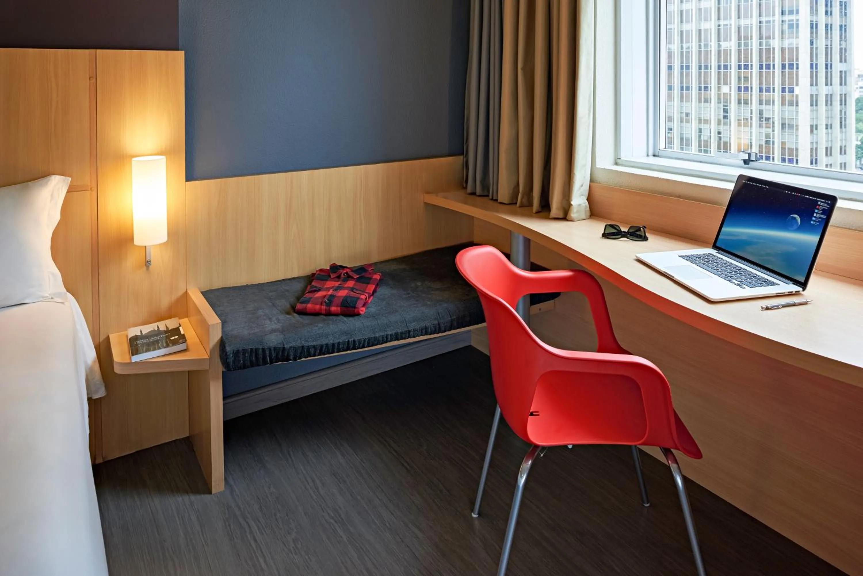 Decorative detail, Bed in ibis Rio de Janeiro Centro