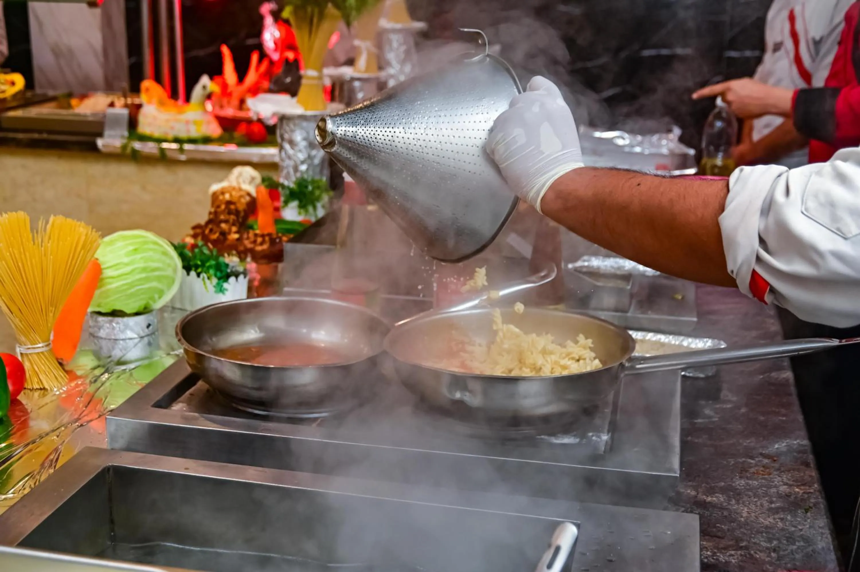 Food in New Eagles Aqua Park Resort