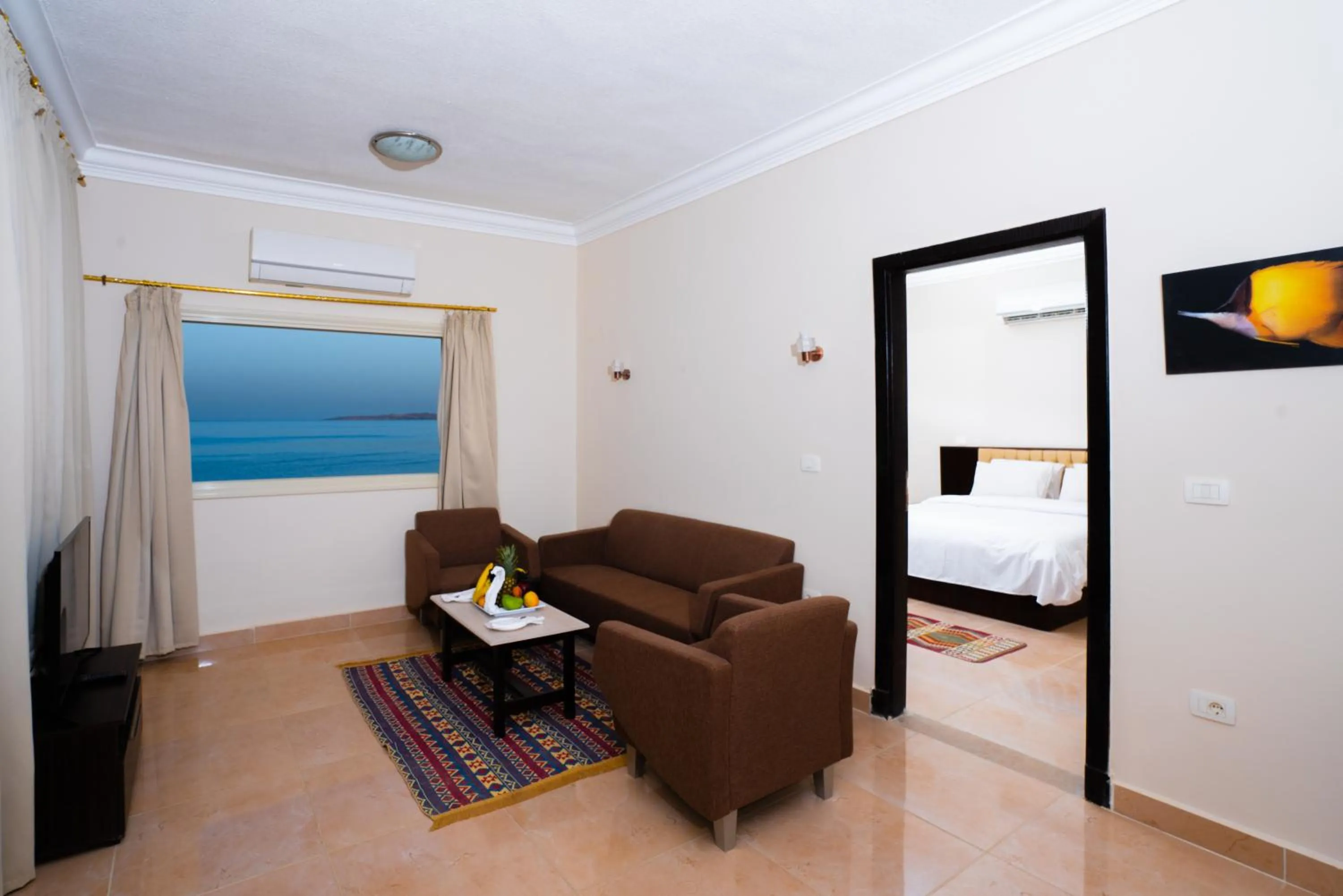 Living room, Bed in New Eagles Aqua Park Resort