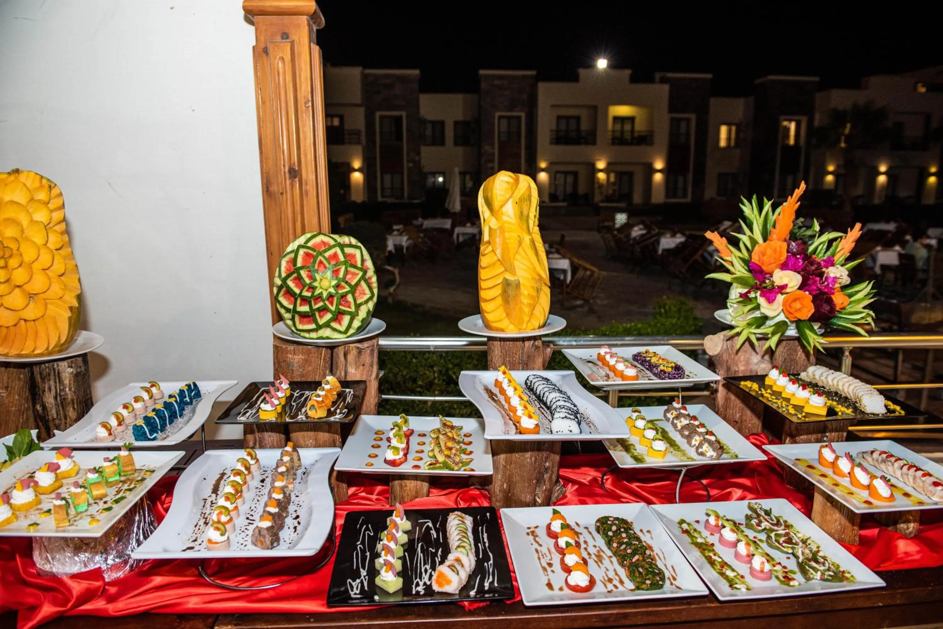 Buffet breakfast in New Eagles Aqua Park Resort