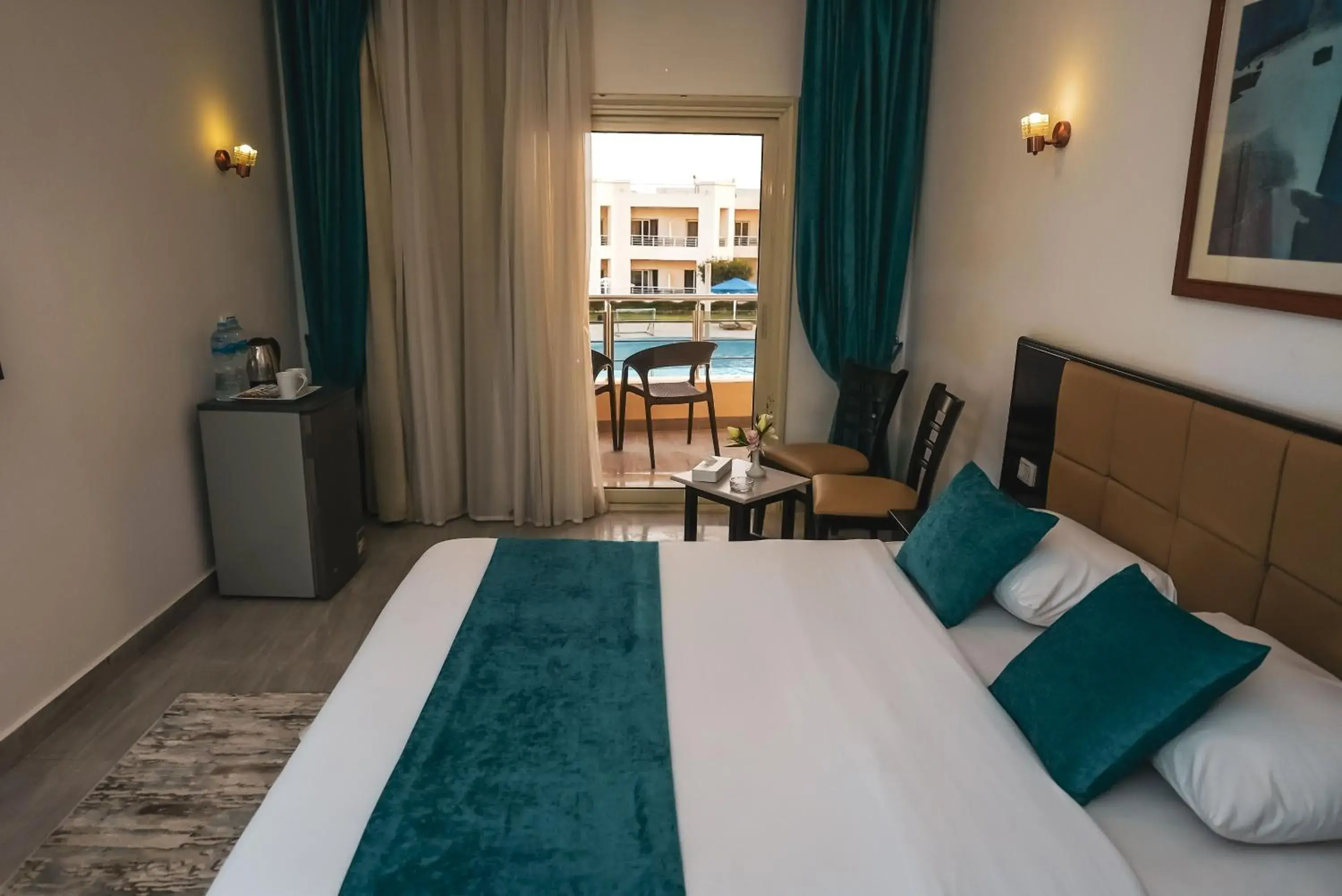 Bed in New Eagles Aqua Park Resort Bed in New Eagles Aqua Park Resort