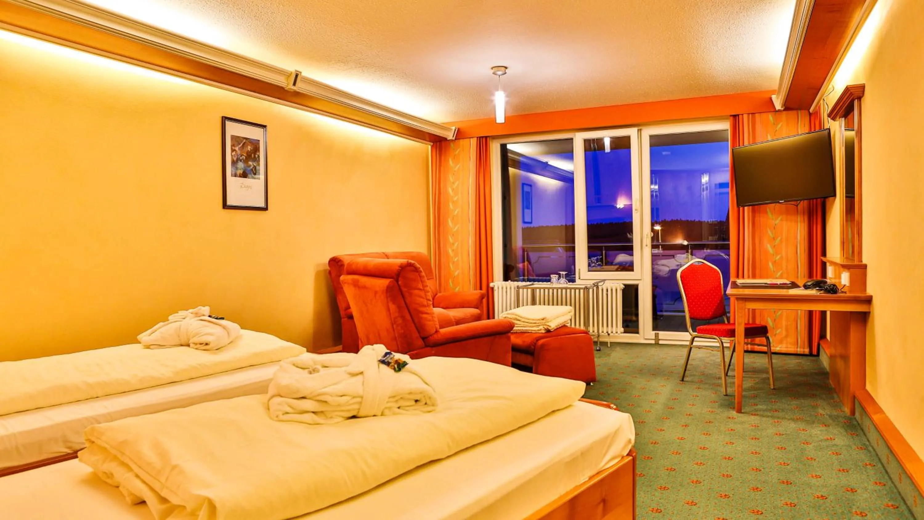 Photo of the whole room, Bed in Vital- und Wellnesshotel Albblick