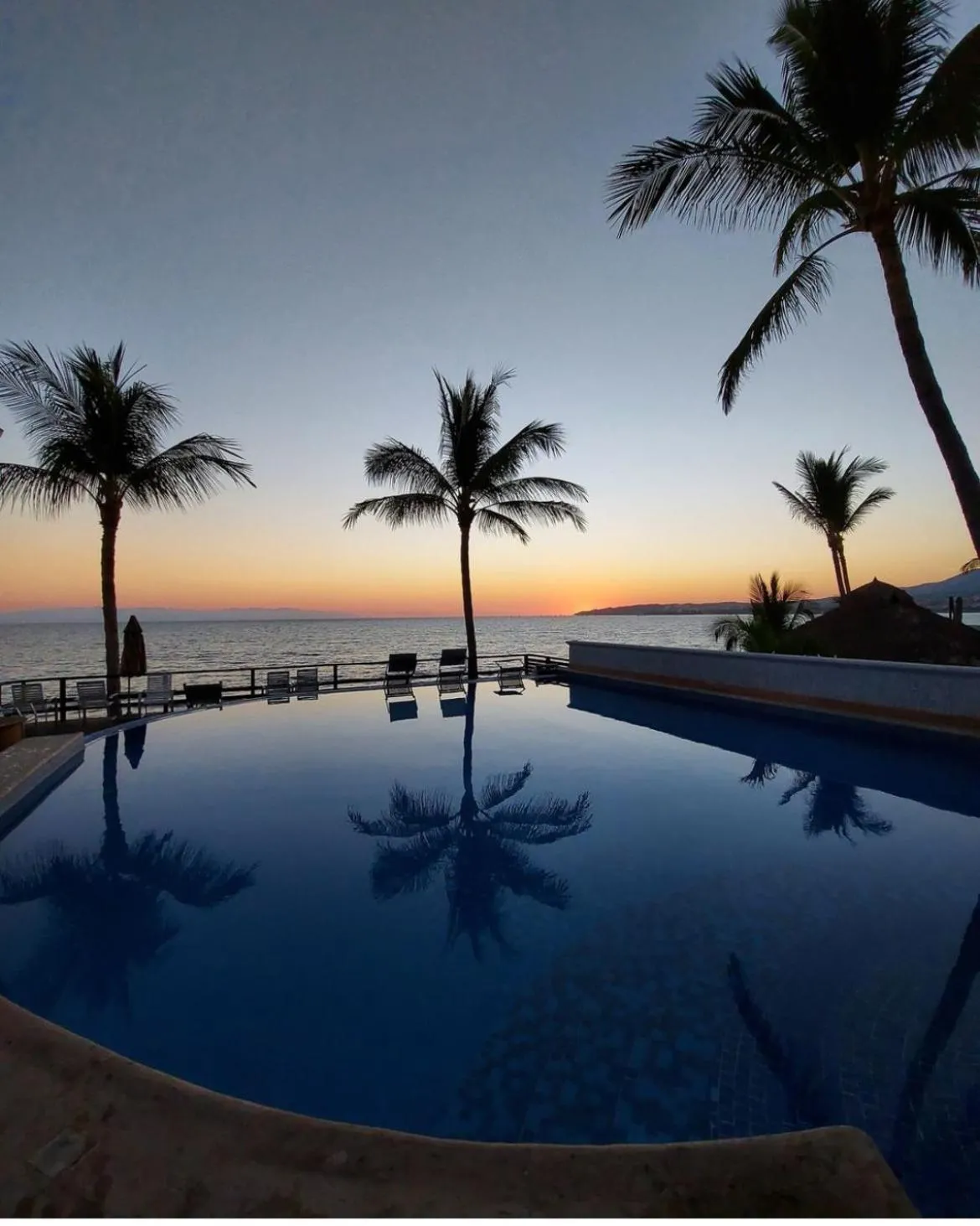 Pool view in Banderas Suites