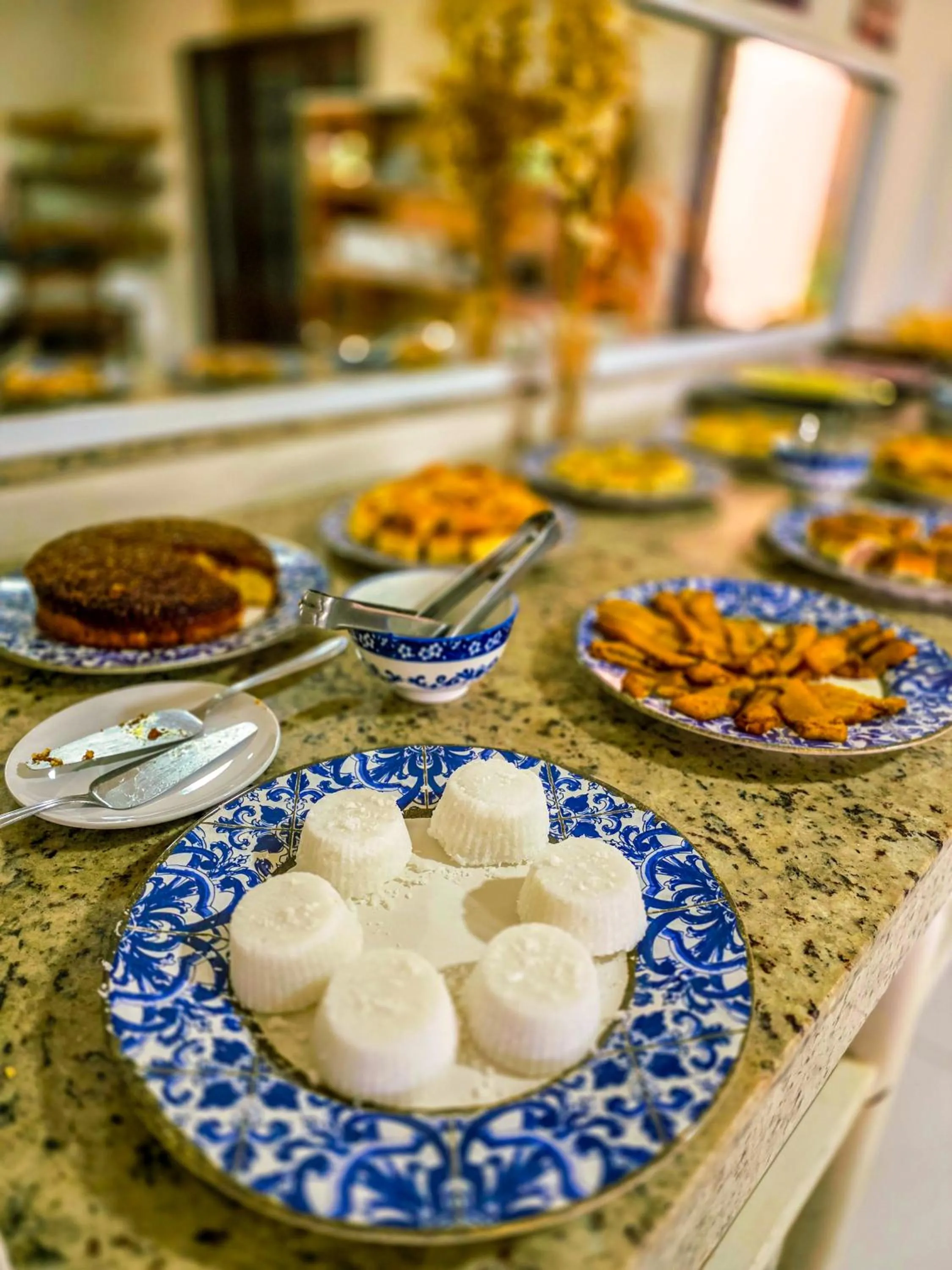 Buffet breakfast in Vila Sancar Pousada