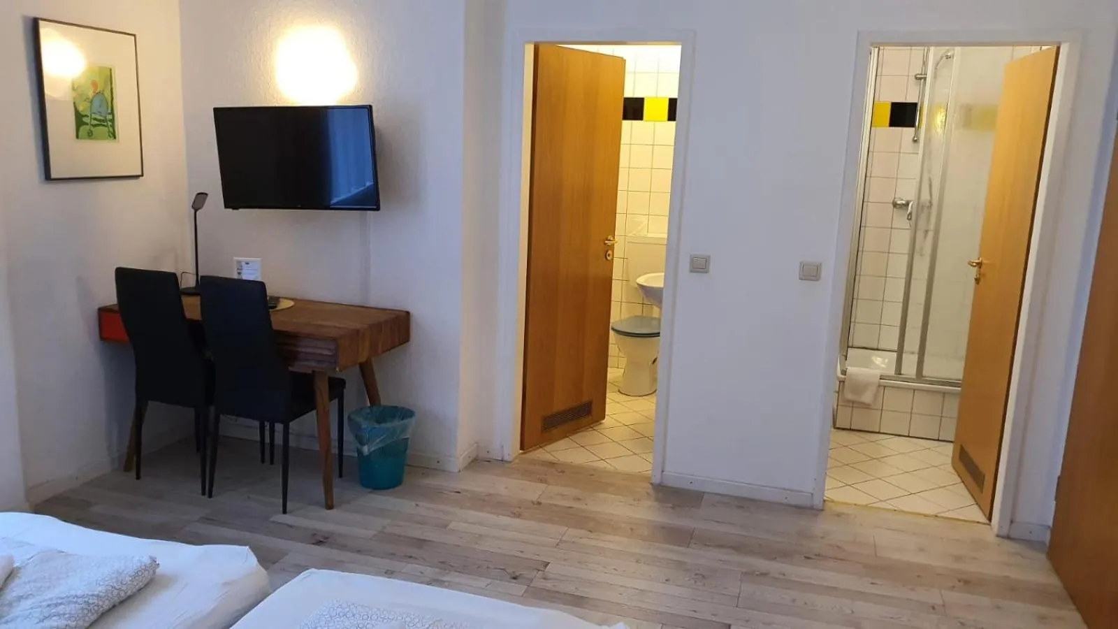 Staff, Bed in Bornholmer Hof im Prenzlauer Berg