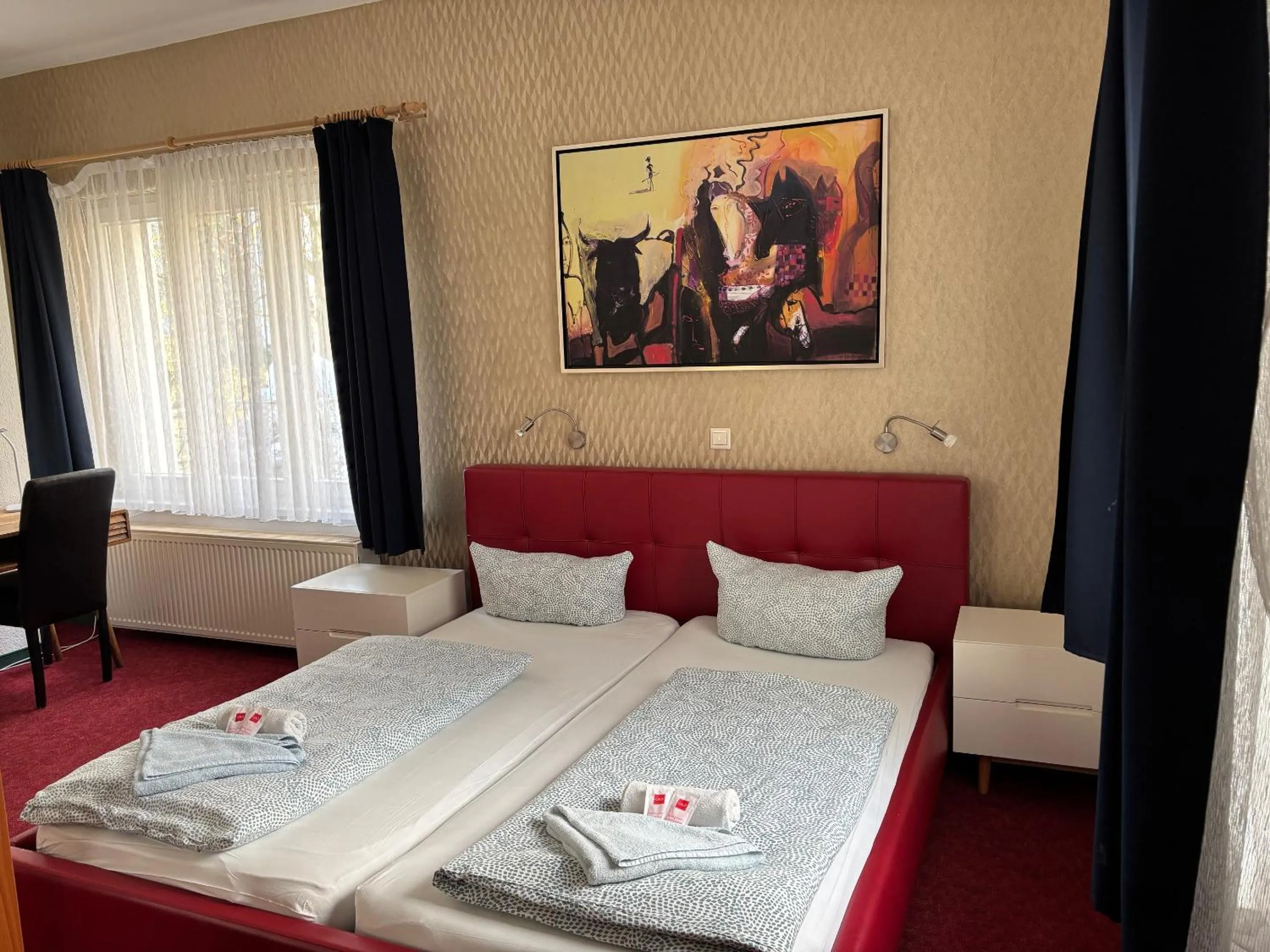 Photo of the whole room, Bed in Bornholmer Hof im Prenzlauer Berg
