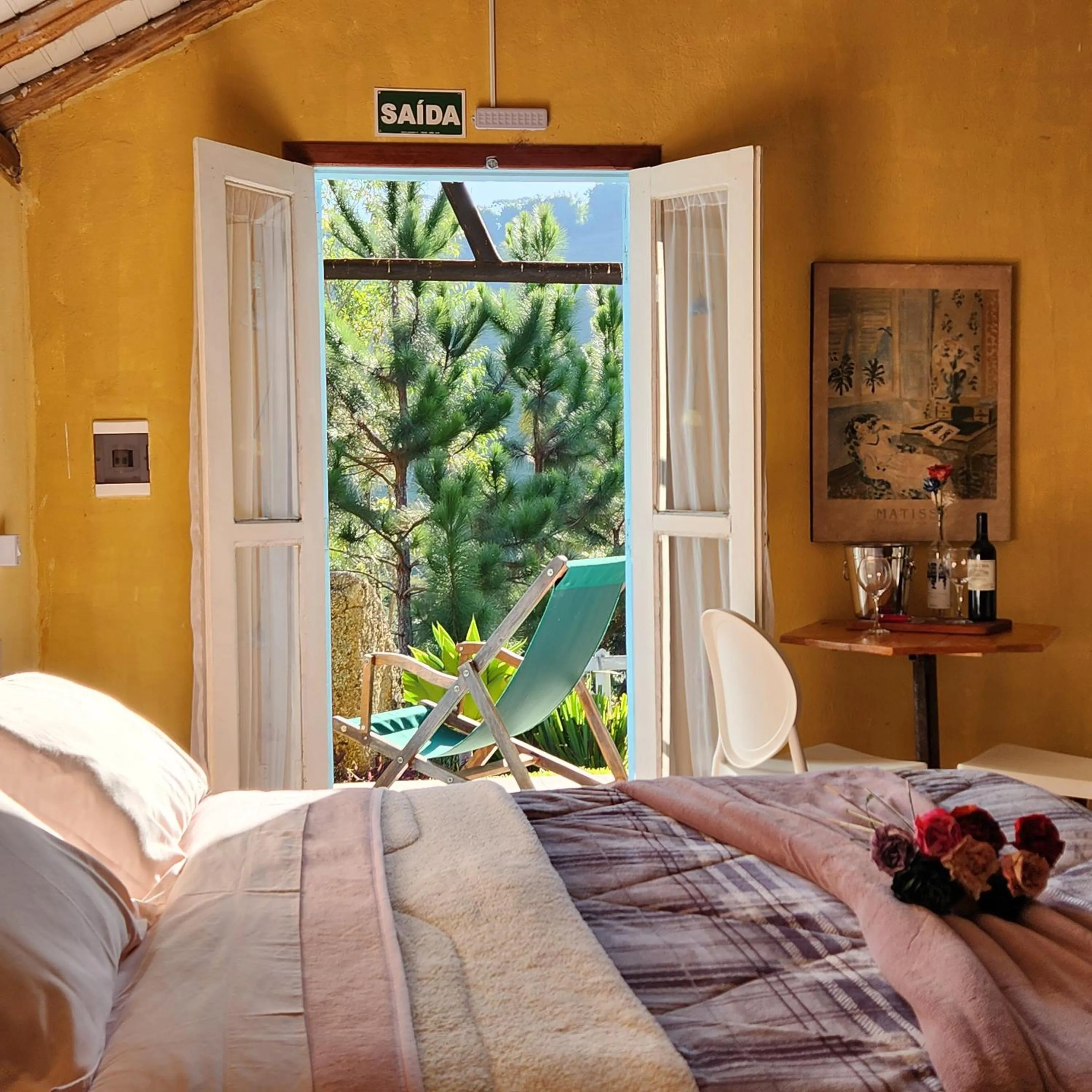 Bed in Pousada Vale Monte Azul