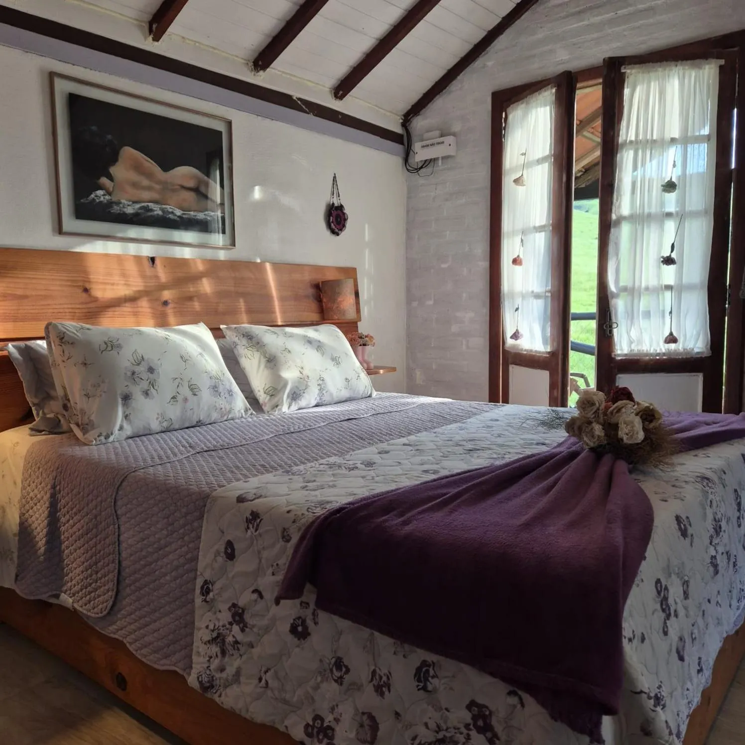 Bed in Pousada Vale Monte Azul