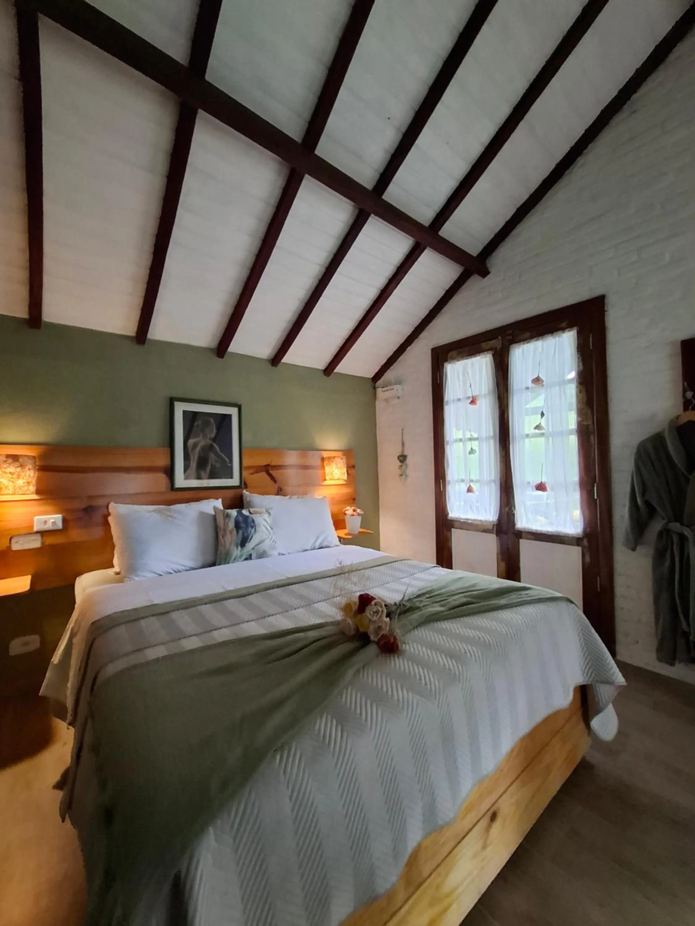 Bed in Pousada Vale Monte Azul