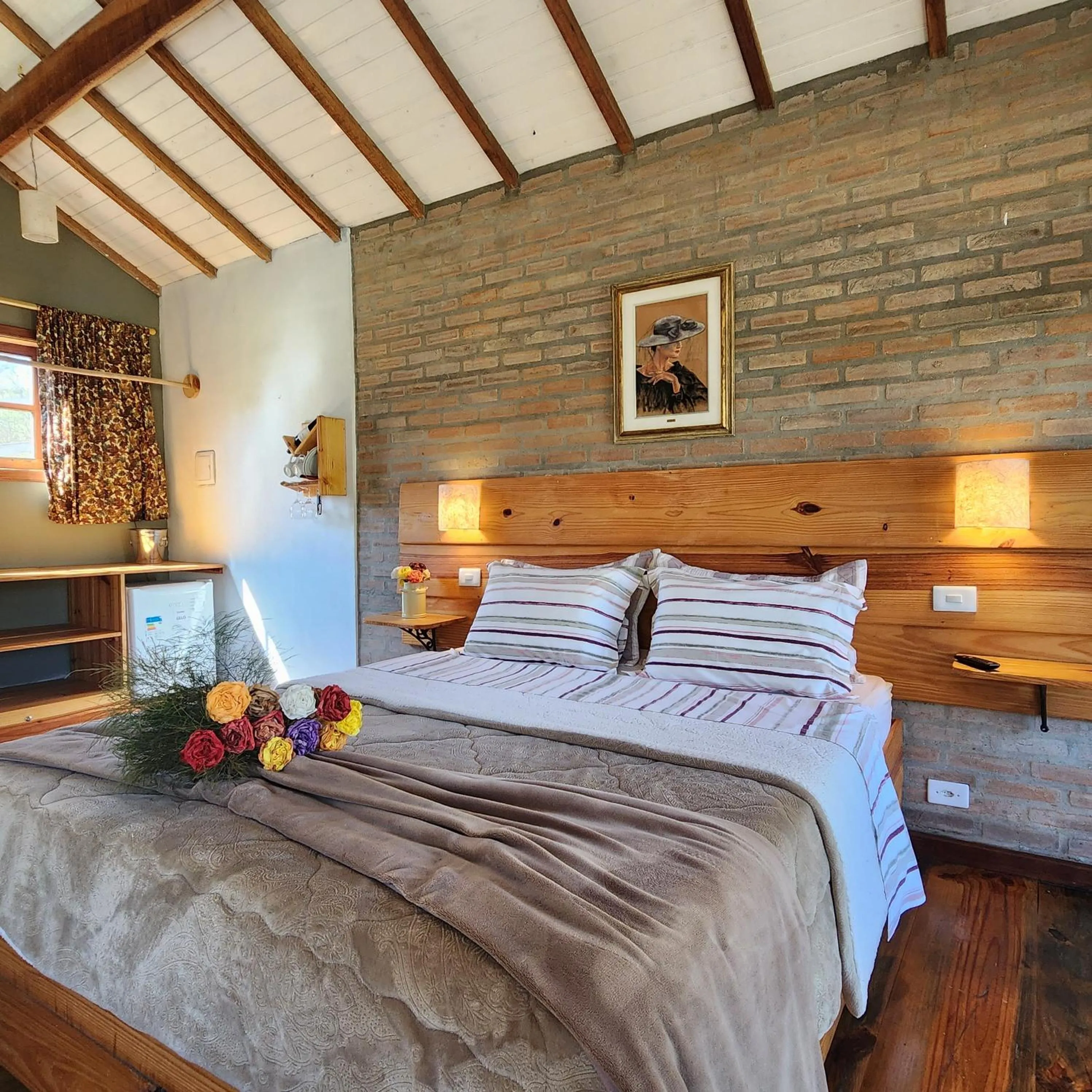 Bed in Pousada Vale Monte Azul